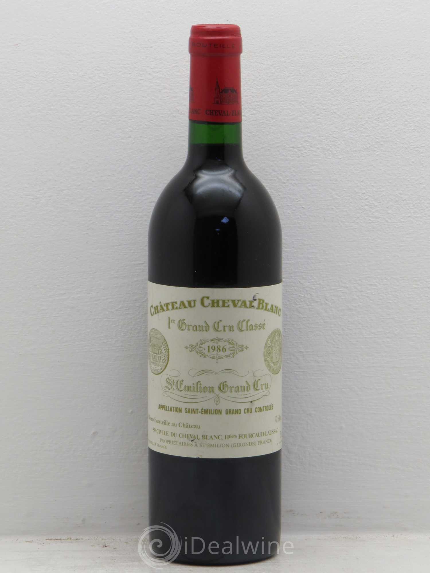 Château Cheval Blanc 1er Grand Cru Classé A 1986 - Lot de 1 bouteille - 0
