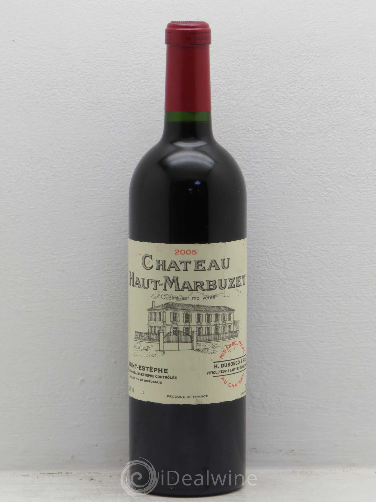 Château Haut Marbuzet 2005 - Lot de 1 bouteille - 0