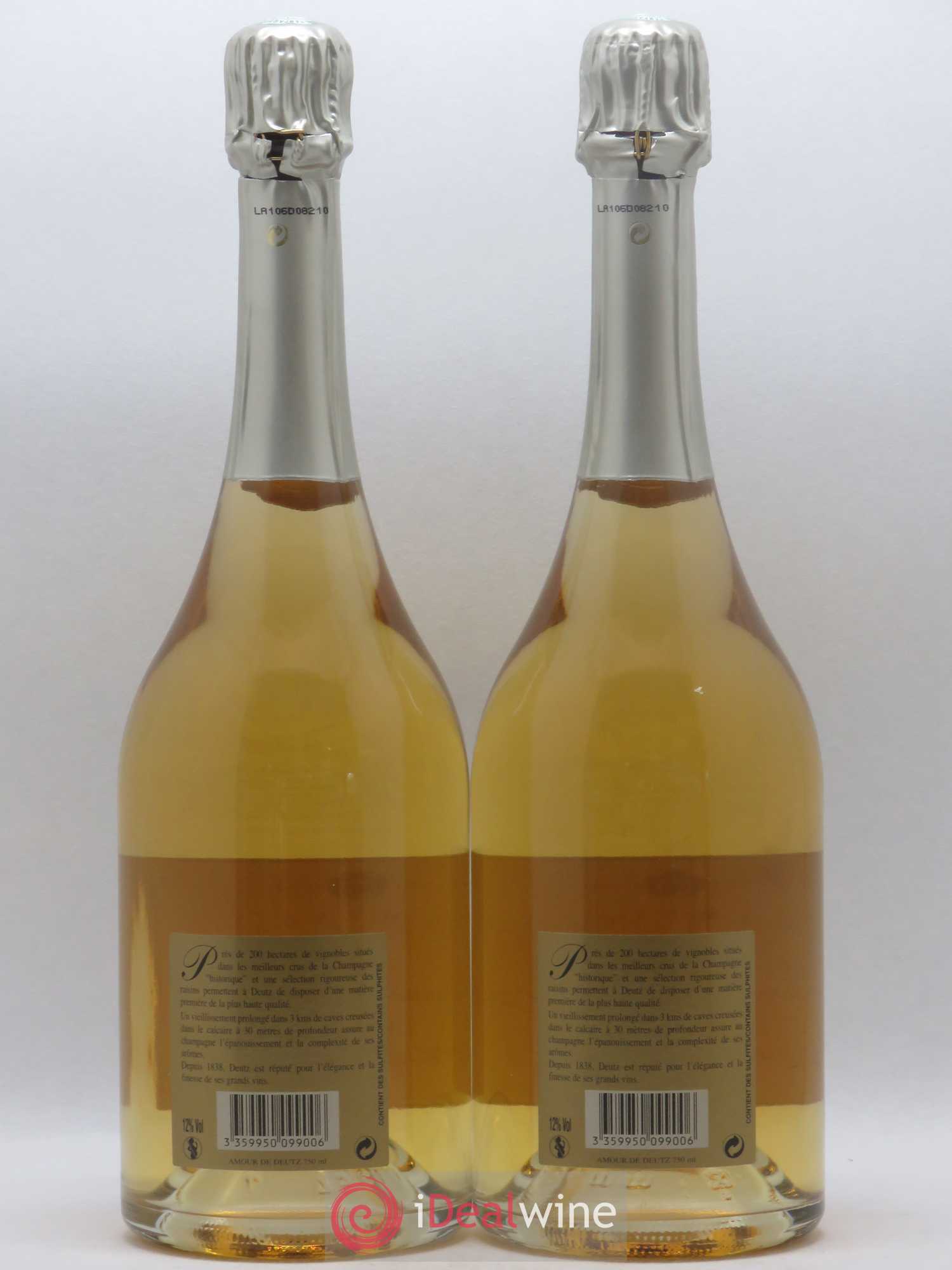 Amour de Deutz Brut Deutz 2002 - Lot of 2 bottles - 1