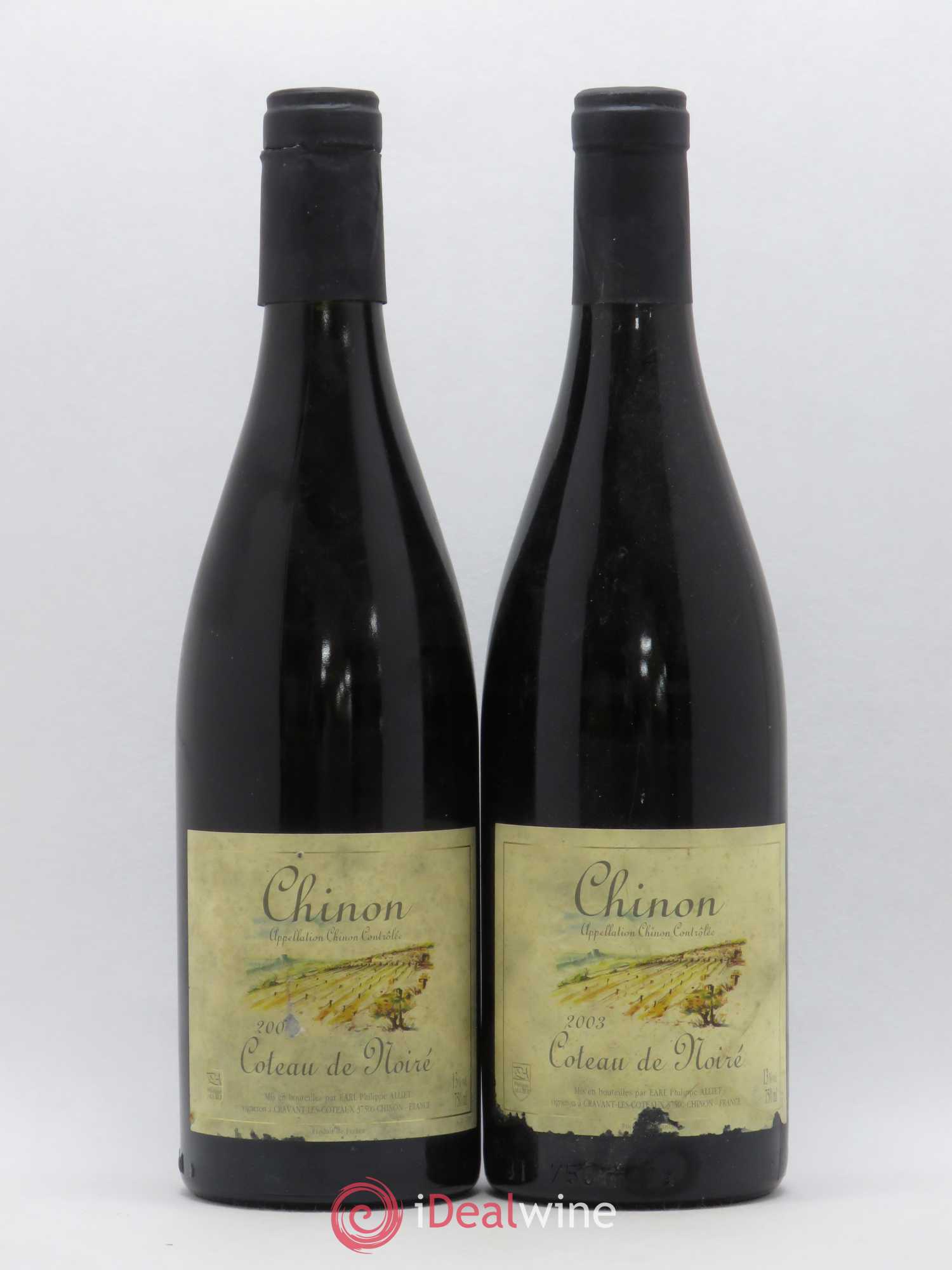 Chinon Coteau de Noiré Philippe Alliet 2003 - Lot de 2 bouteilles - 0