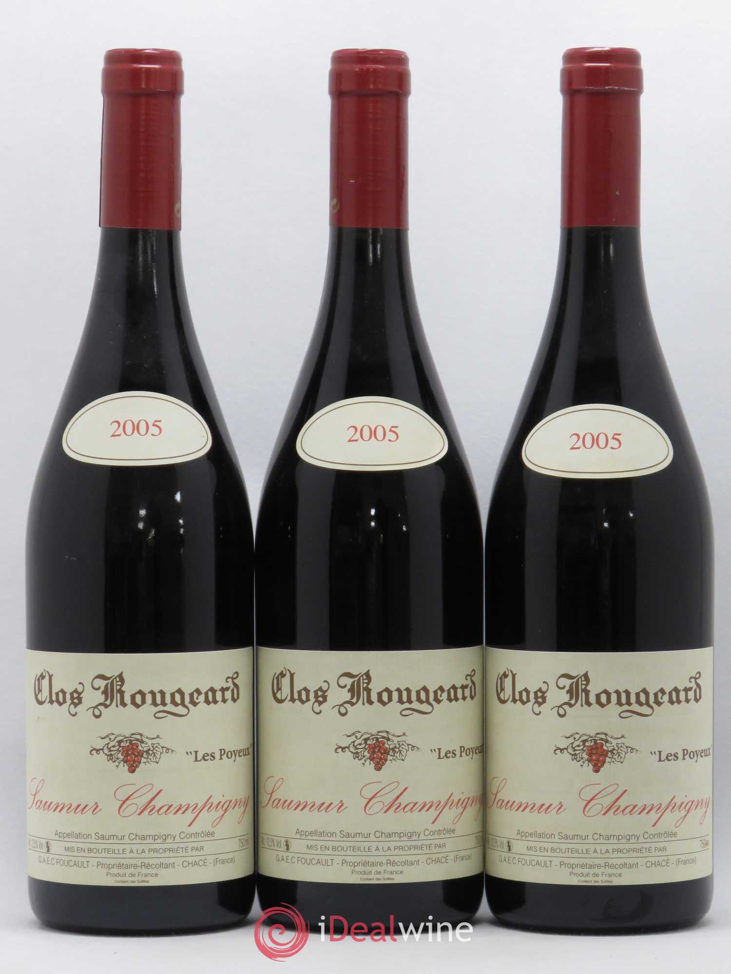 Saumur-Champigny Les Poyeux Clos Rougeard 2005 - Lot de 3 bouteilles - 0