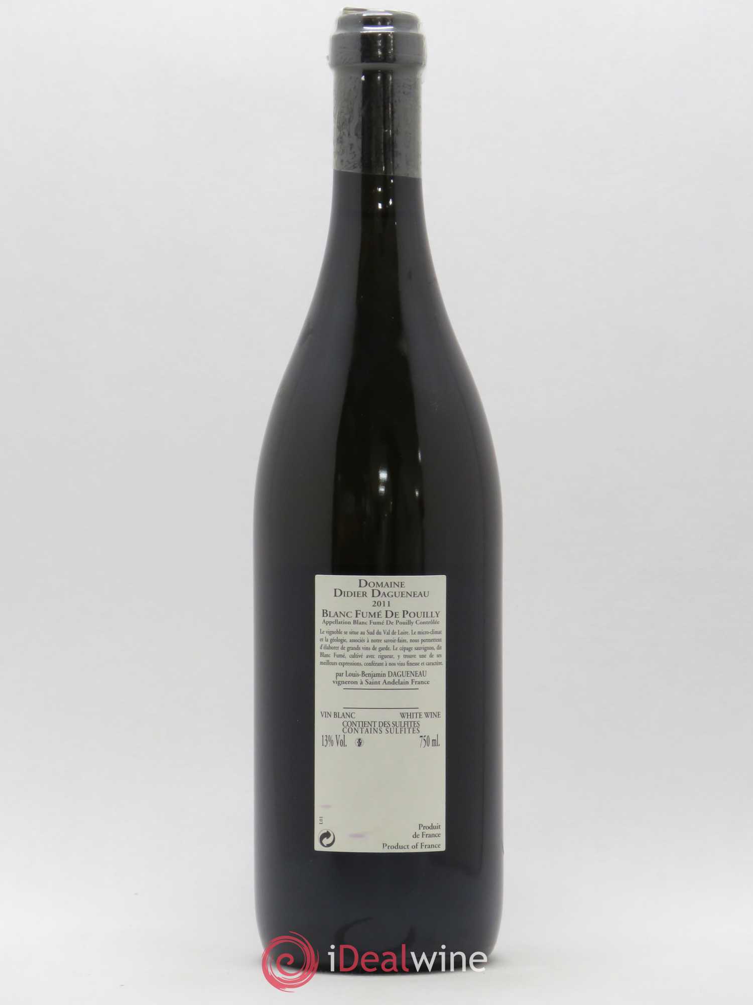 Vin de France (anciennement Pouilly-Fumé) Buisson Renard Dagueneau (Domaine Didier - Louis-Benjamin) 2011 - Lot de 1 bouteille - 1