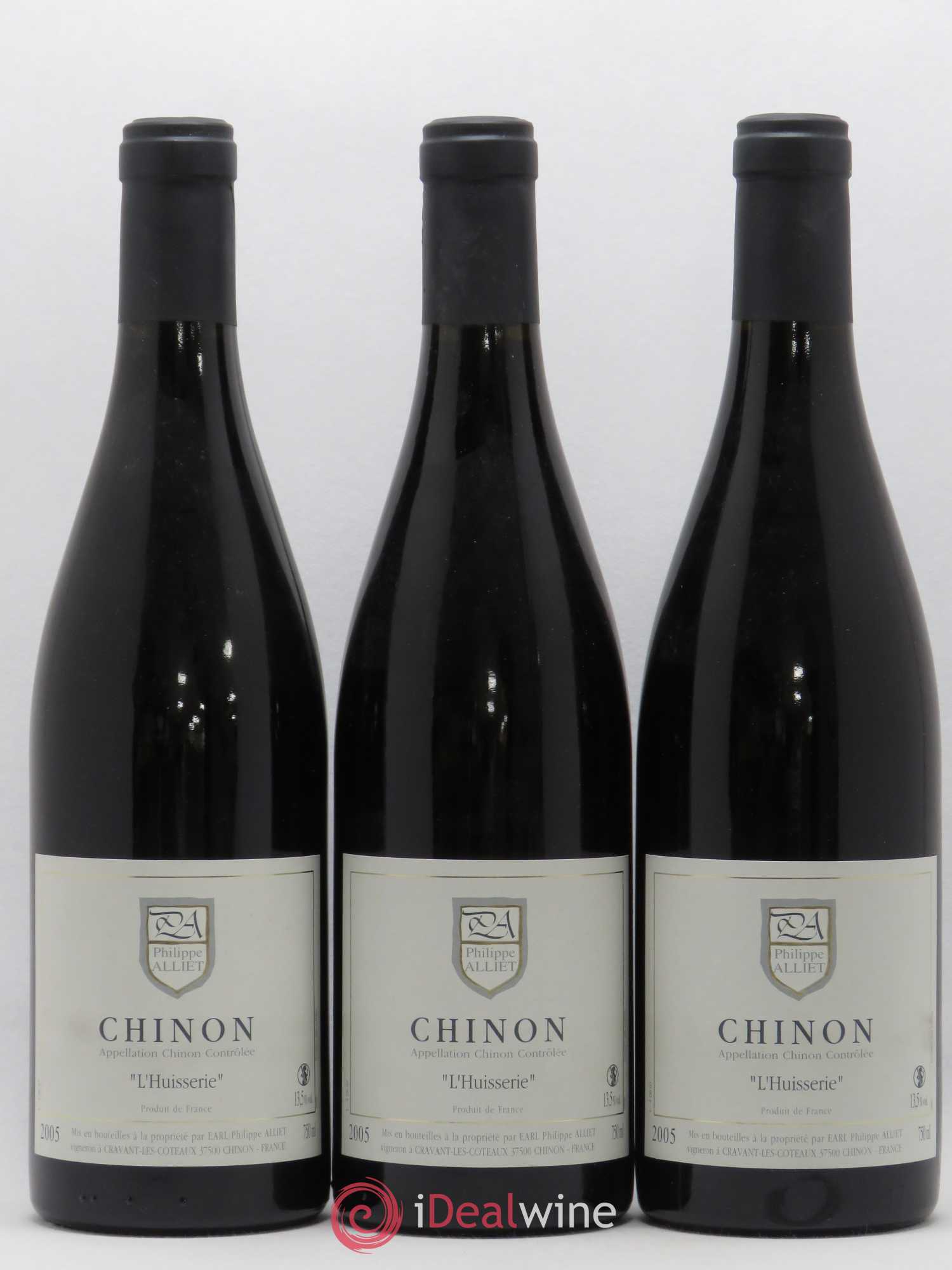 Chinon L'Huisserie Philippe Alliet 2005 - Lot de 3 bouteilles - 0