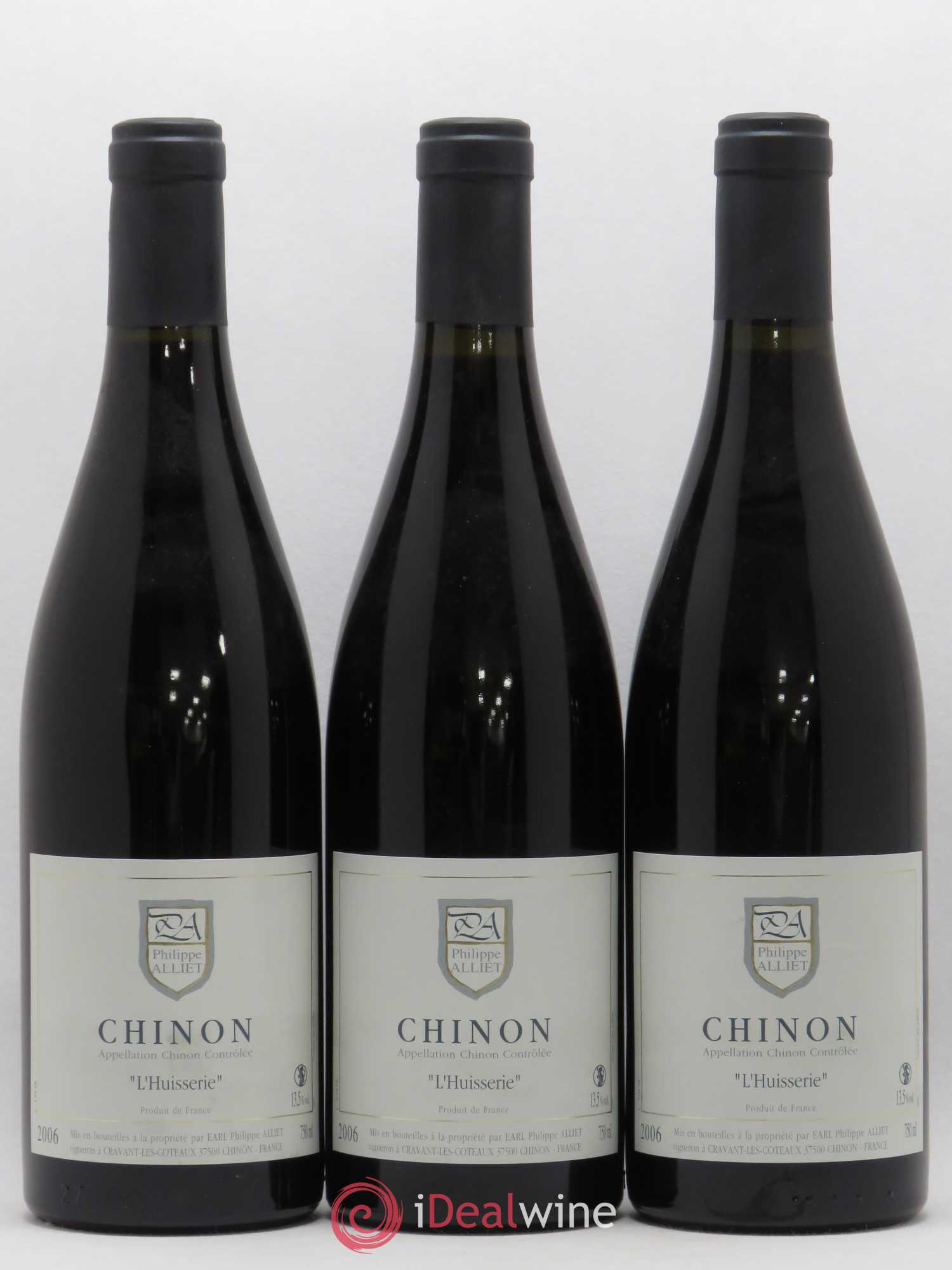 Chinon L'Huisserie Philippe Alliet 2006 - Lot de 3 bouteilles - 0