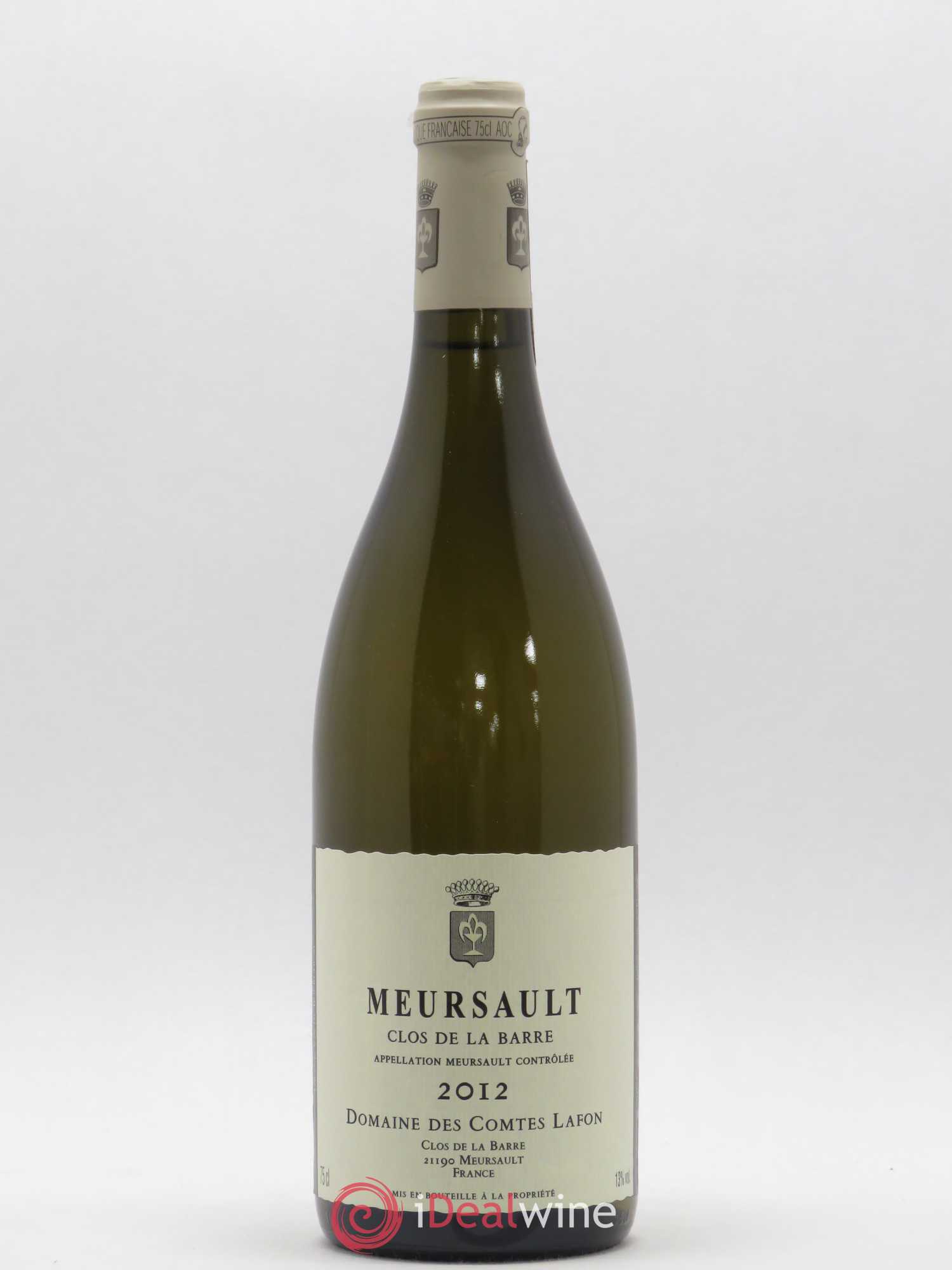 Meursault Clos de la Barre Comtes Lafon (Domaine des) 2012 - Lot de 1 bouteille - 0
