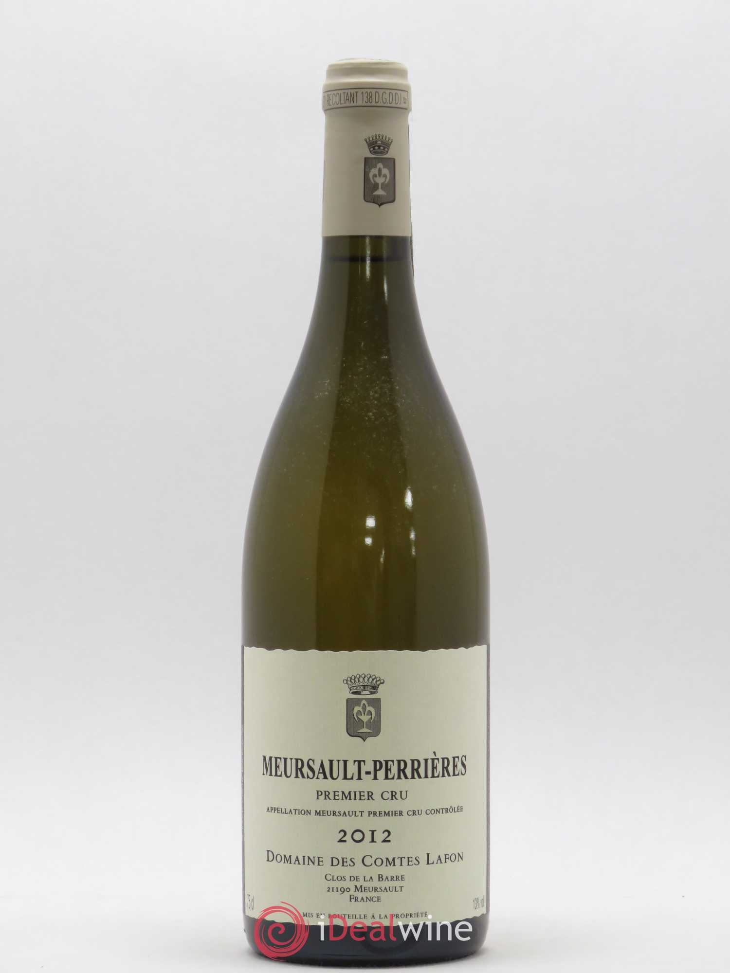 Meursault 1er Cru Perrières Comtes Lafon (Domaine des) 2012 - Posten von 1 Flasche - 0
