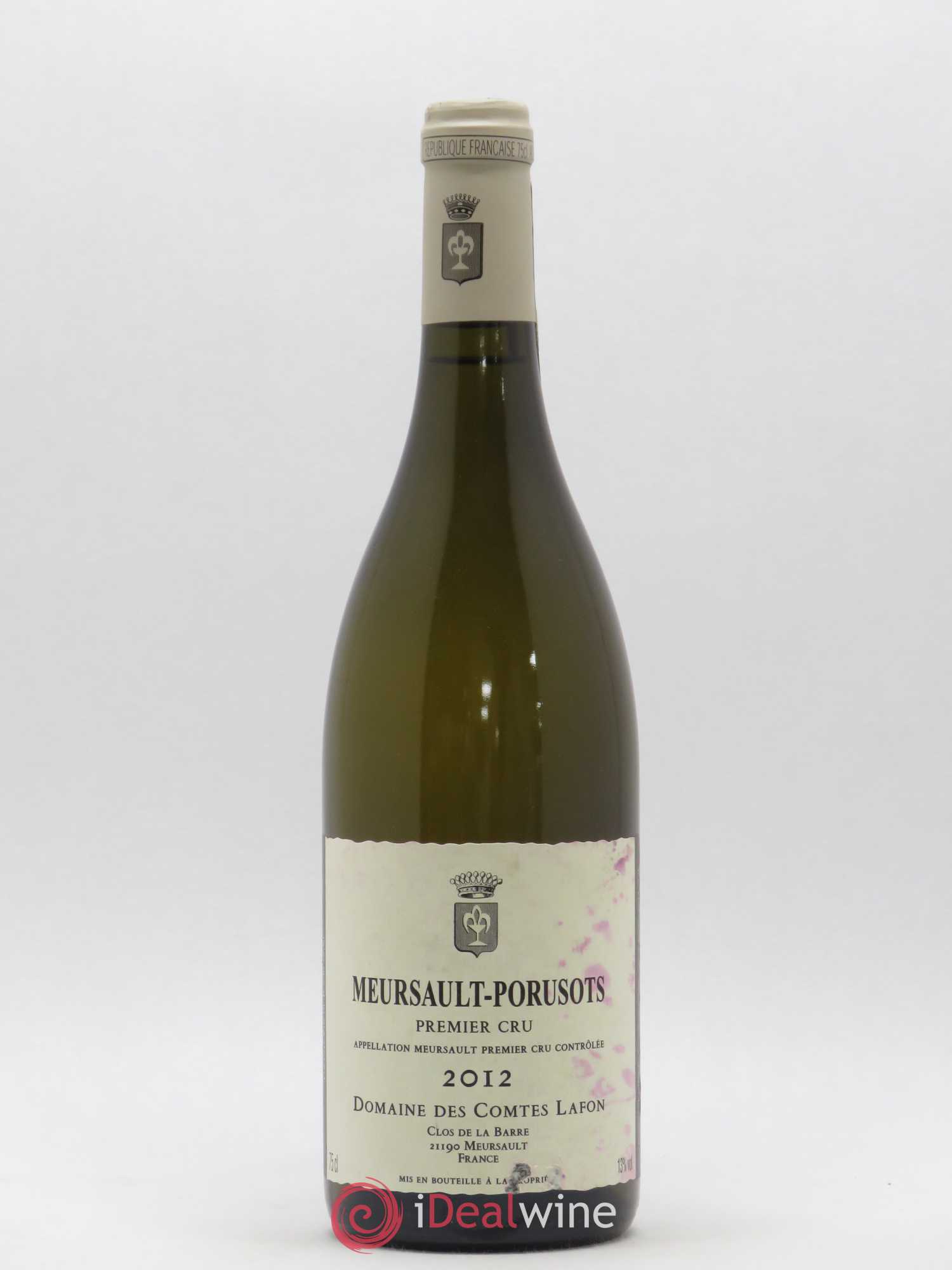 Meursault 1er Cru Porusots Comtes Lafon (Domaine des) 2012 - Posten von 1 Flasche - 0