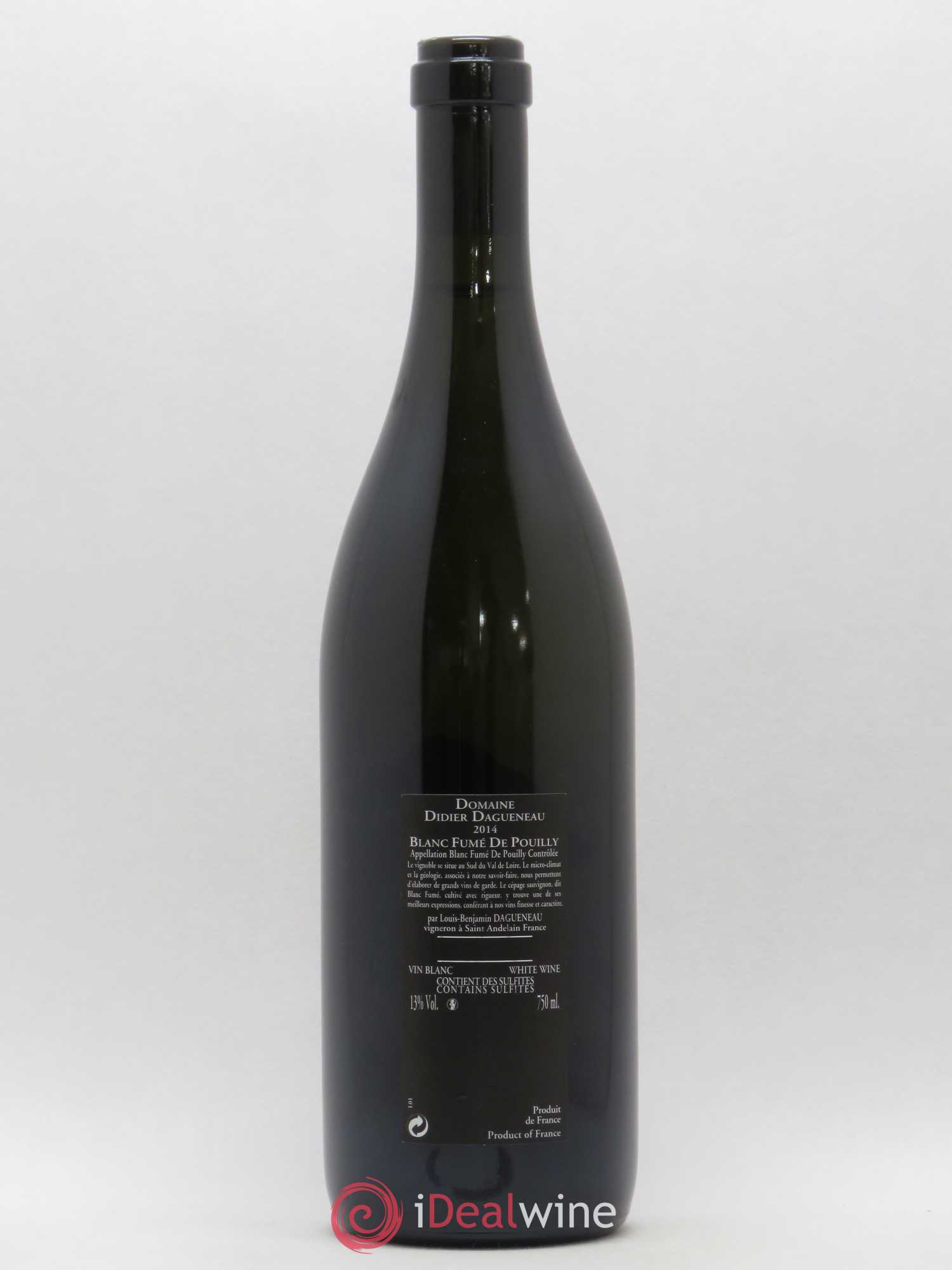 Vin de France (anciennement Pouilly-Fumé) Silex Dagueneau (Domaine Didier - Louis-Benjamin) 2014 - Lot de 1 bouteille - 1