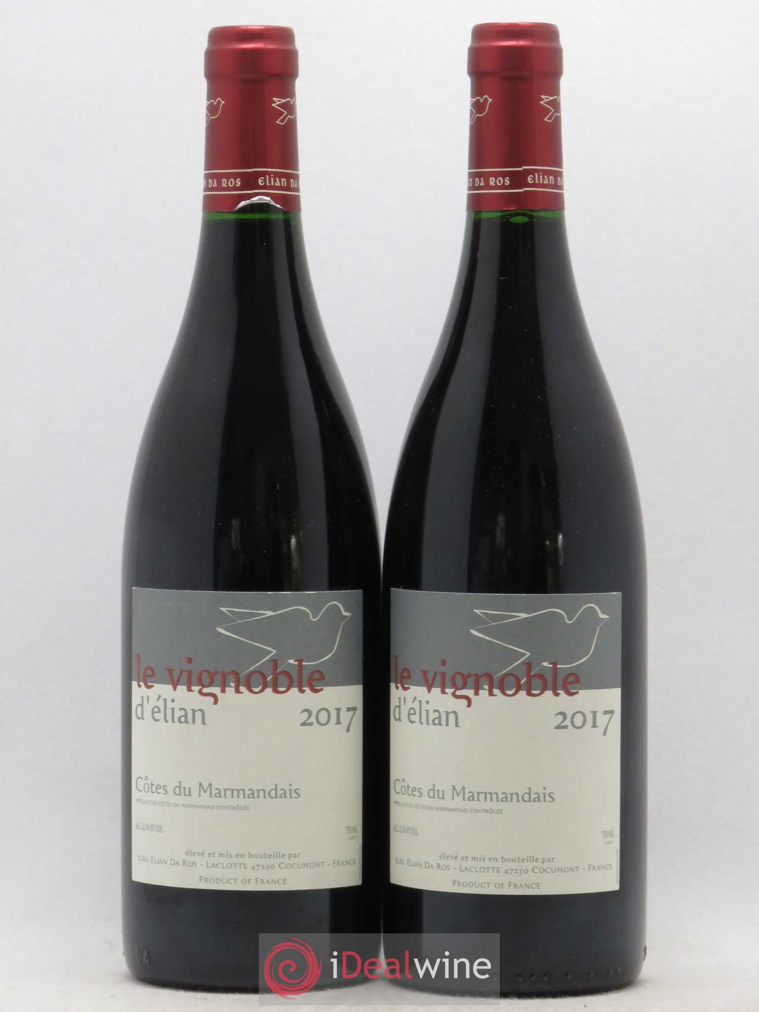 Côtes du Marmandais Elian Da Ros (Domaine) (sans prix de réserve) 2017 - Lot de 2 bouteilles - 0