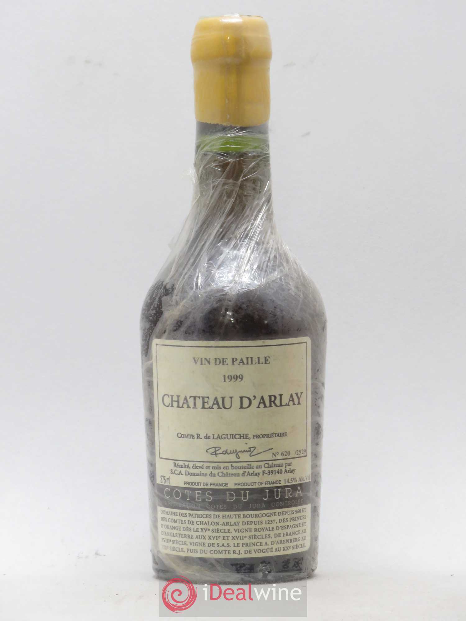 Côtes du Jura Vin de Paille Château d'Arlay 1999 - Lotto di 1 mezza bottiglia - 0