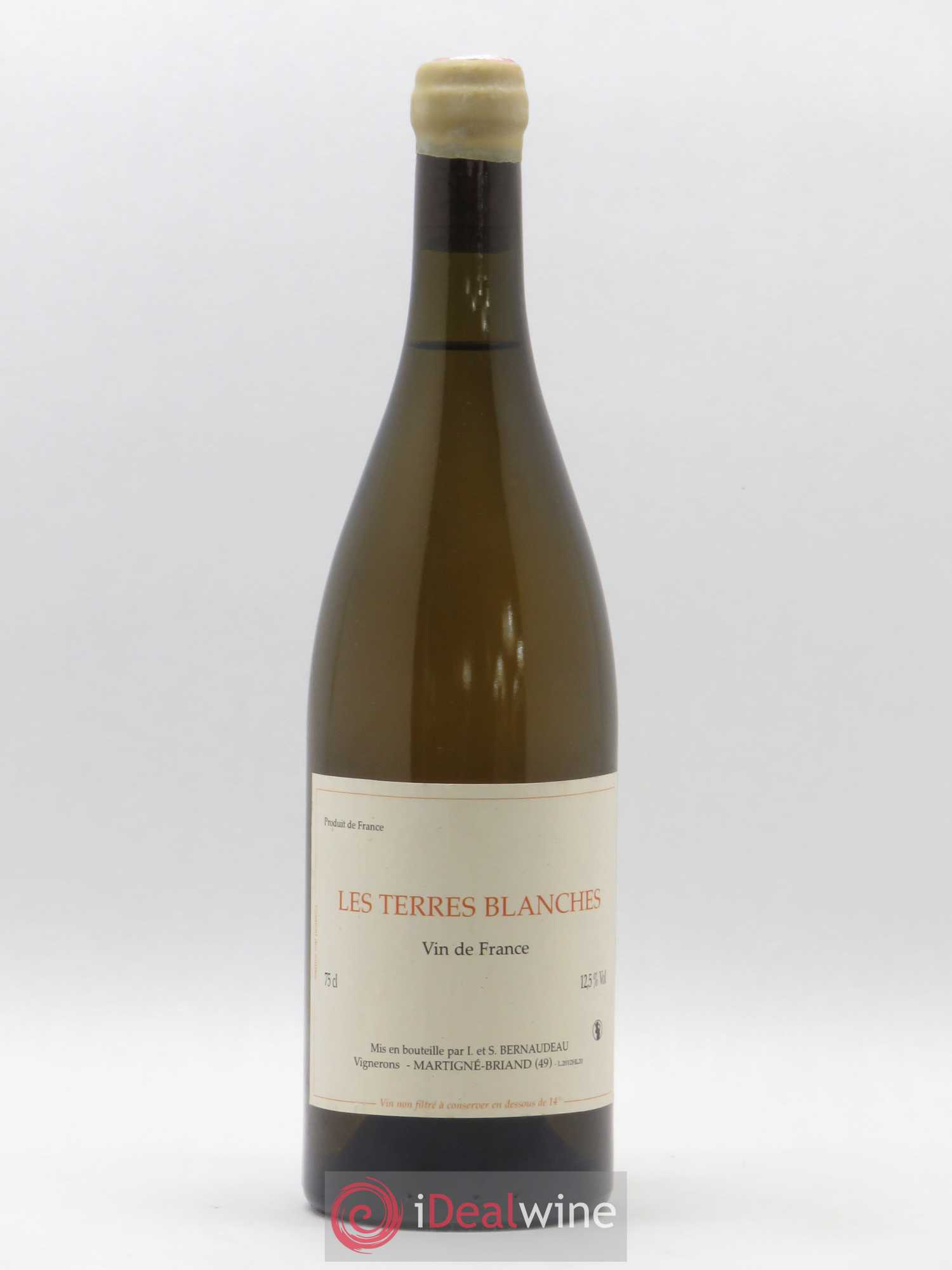 Vin de France Les Terres Blanches Stéphane Bernaudeau 2012 - Lot de 1 bouteille - 0