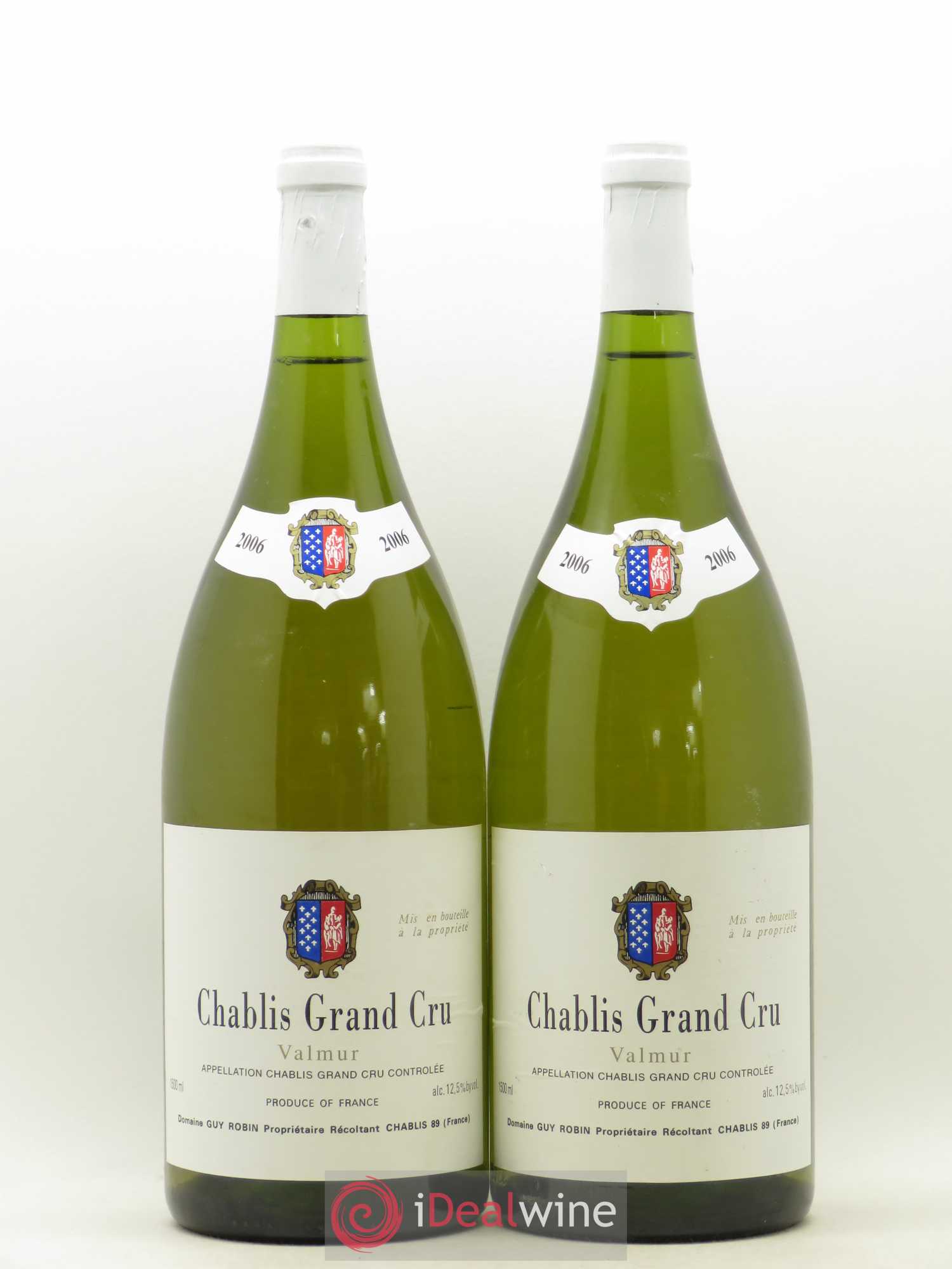 Chablis Grand Cru Valmur Domaine Guy Robin 2006 - Posten von 2 Magnum - 0