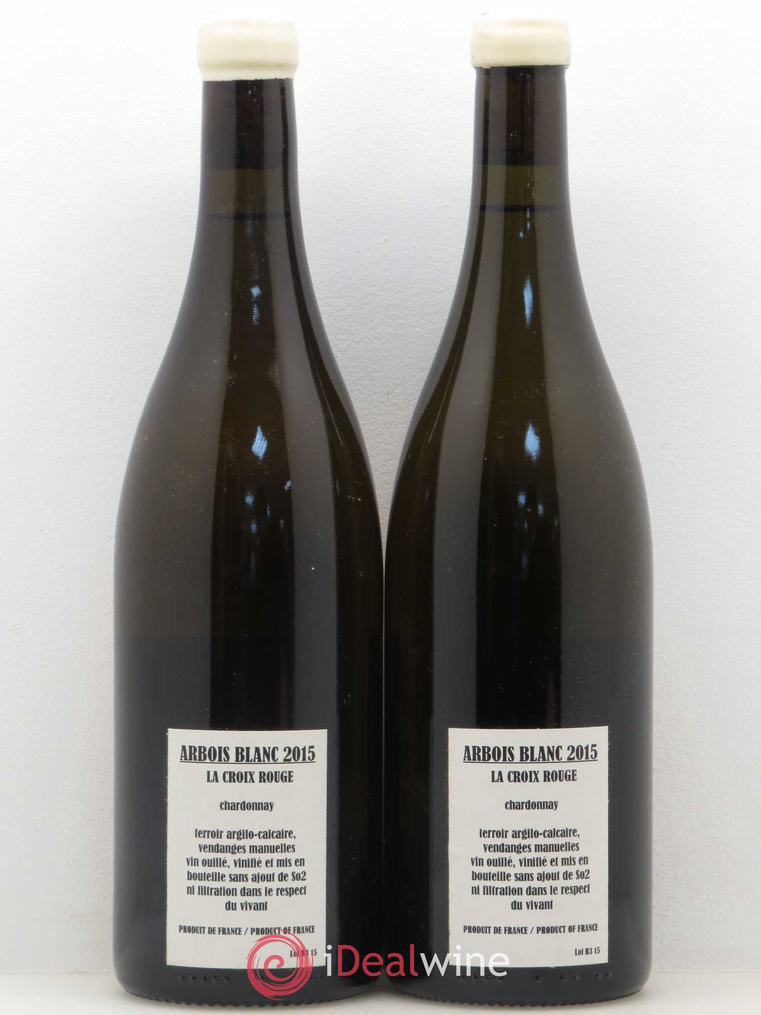 Arbois Chardonnay La Croix Rouge Adeline Houillon & Renaud Bruyère 2015 - Lot de 2 bouteilles - 1
