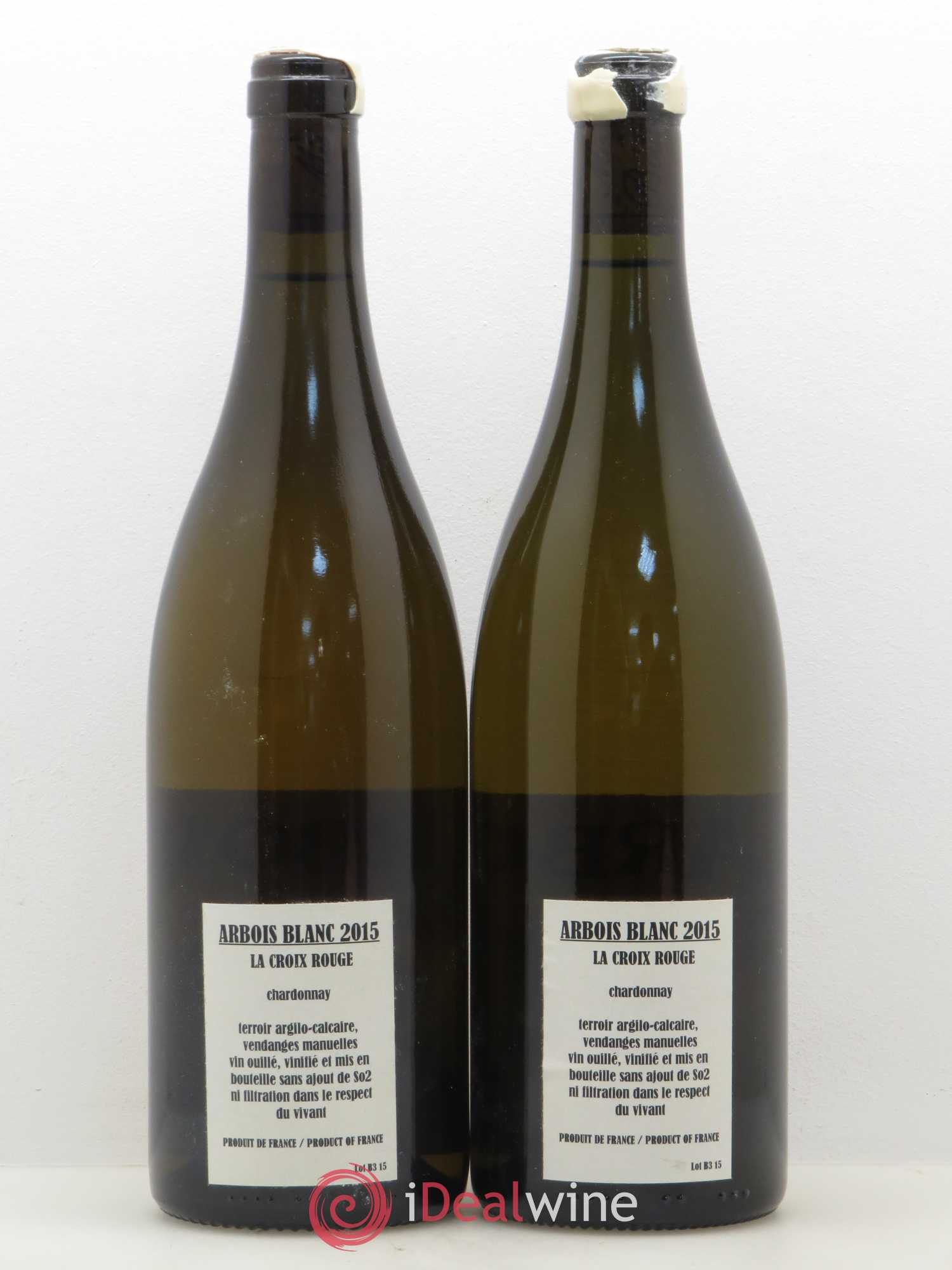 Arbois Chardonnay La Croix Rouge Adeline Houillon & Renaud Bruyère 2015 - Lot de 2 bouteilles - 1