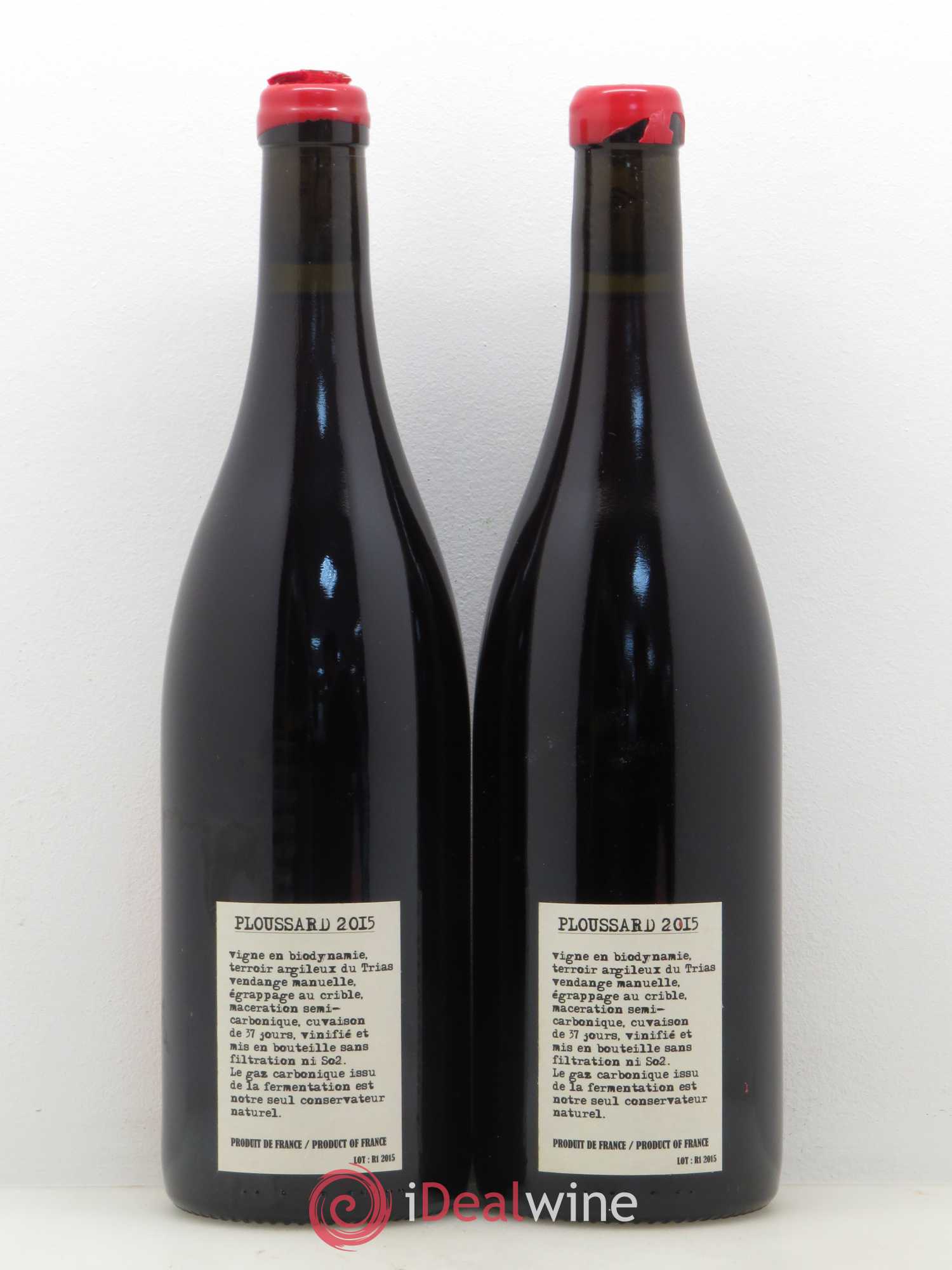 Arbois Ploussard Adeline Houillon & Renaud Bruyère 2015 - Lot de 2 bouteilles - 1