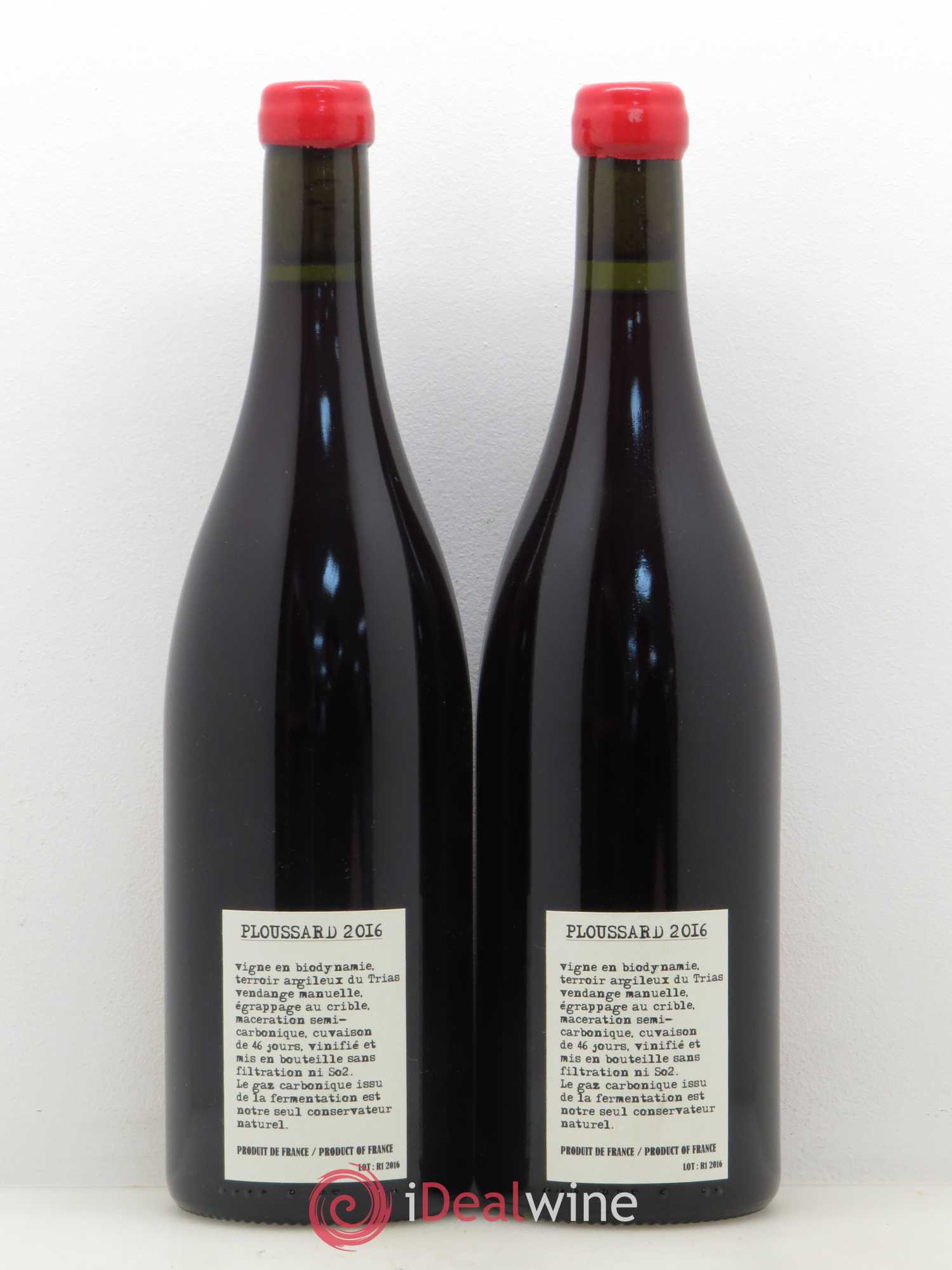 Arbois Ploussard Adeline Houillon & Renaud Bruyère 2016 - Lot de 2 bouteilles - 1