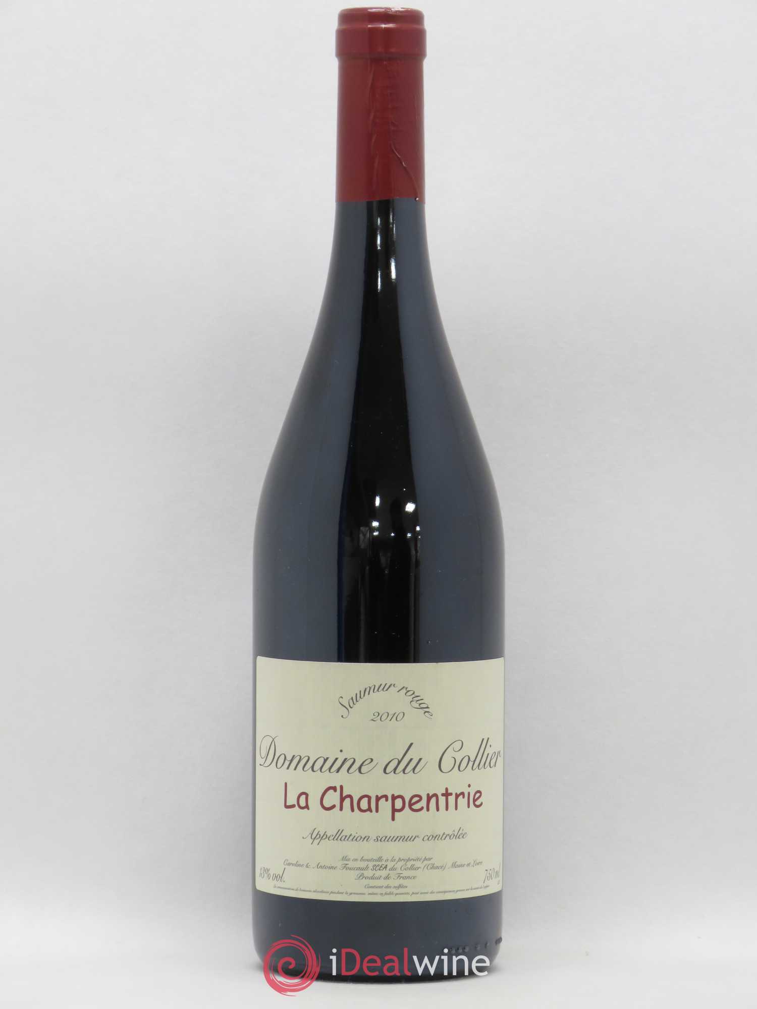 Saumur La Charpentrie Domaine du Collier 2010 - Lot de 1 bouteille - 0