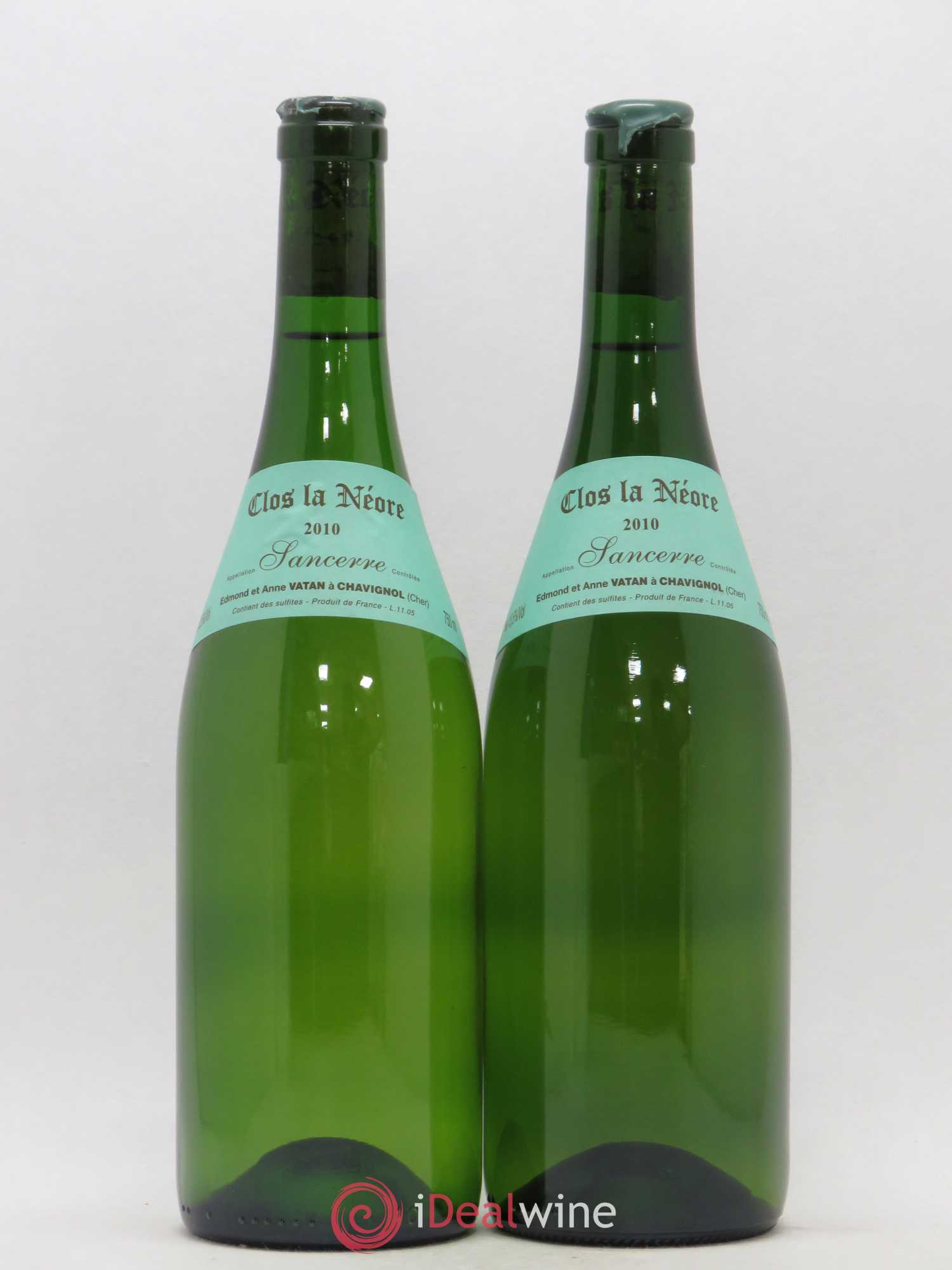Sancerre Clos la Neore Edmond Vatan 2010 - Lot de 2 bouteilles - 0