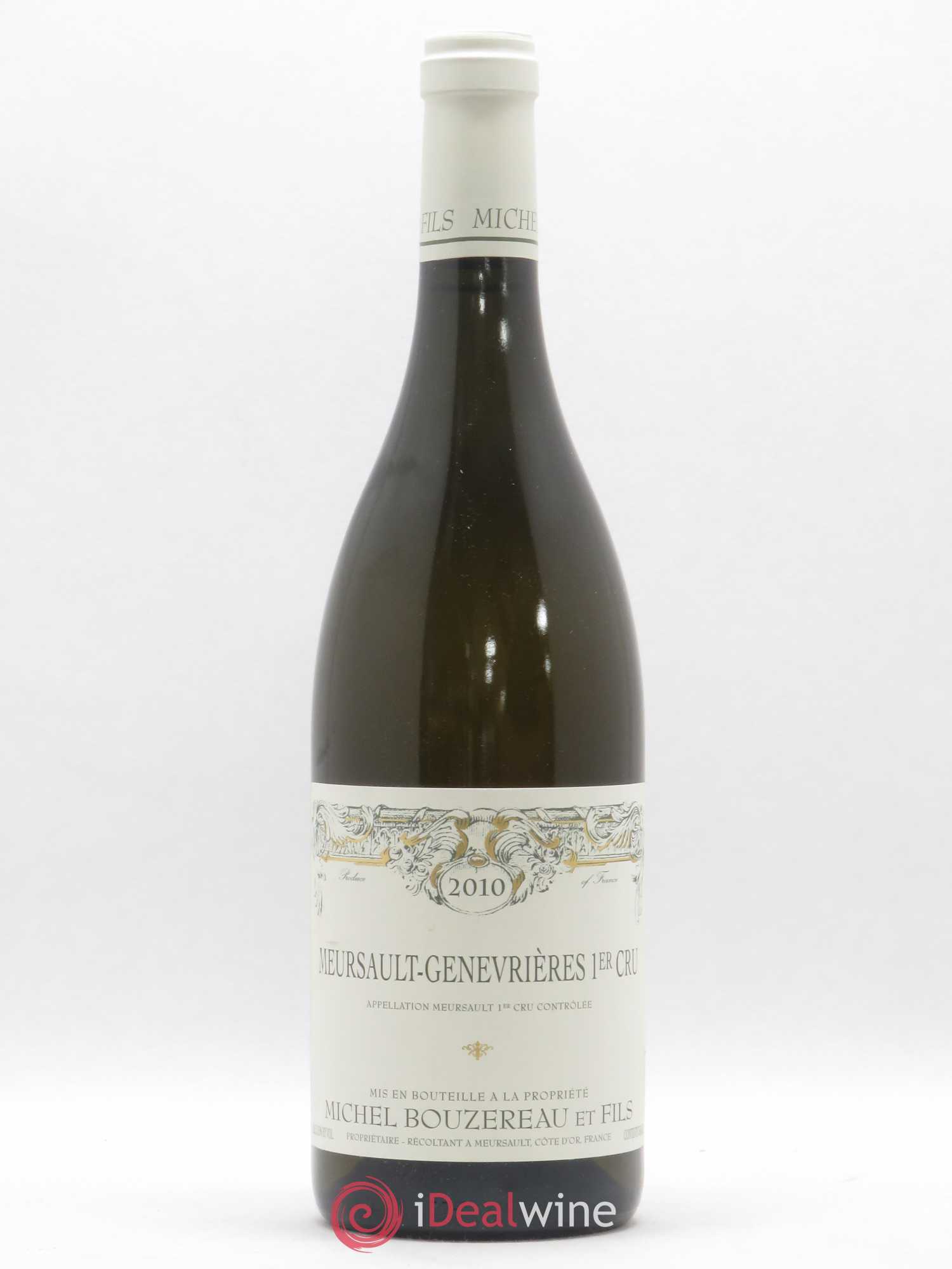 Meursault 1er Cru Les Genevrières Michel Bouzereau et Fils (Domaine) 2010 - Lot de 1 bouteille - 0