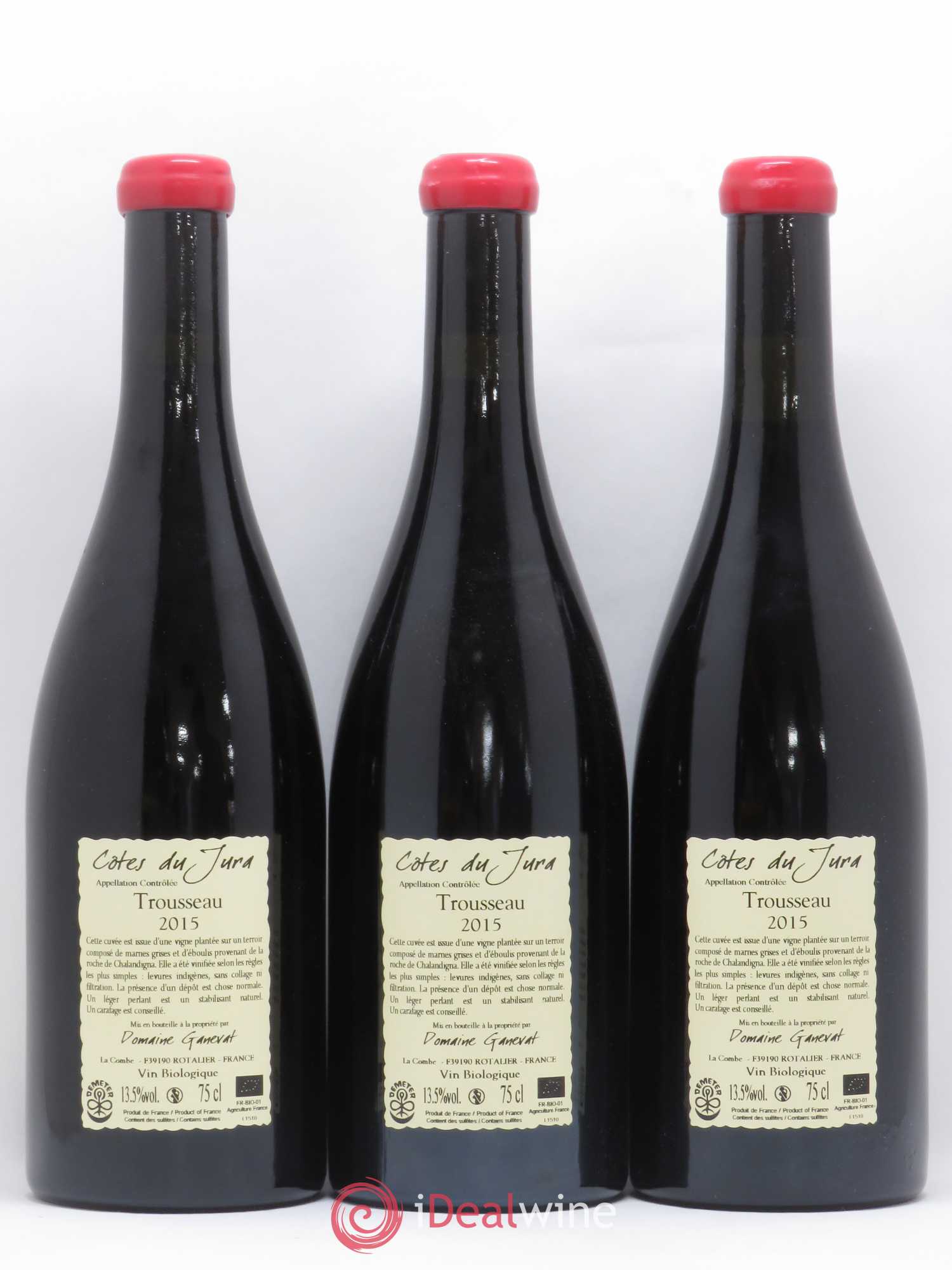 Côtes du Jura Plein Sud Jean-François Ganevat (Domaine) 2015 - Lot de 3 bouteilles - 1