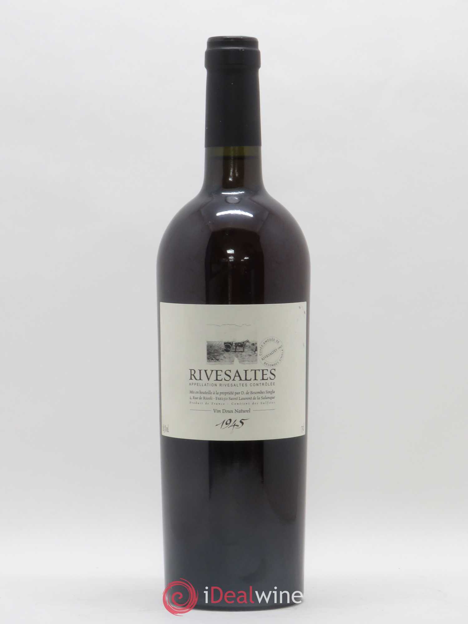 Rivesaltes Amédée de Besombes Singla (Domaine) 1945 - Lot de 1 bouteille - 0