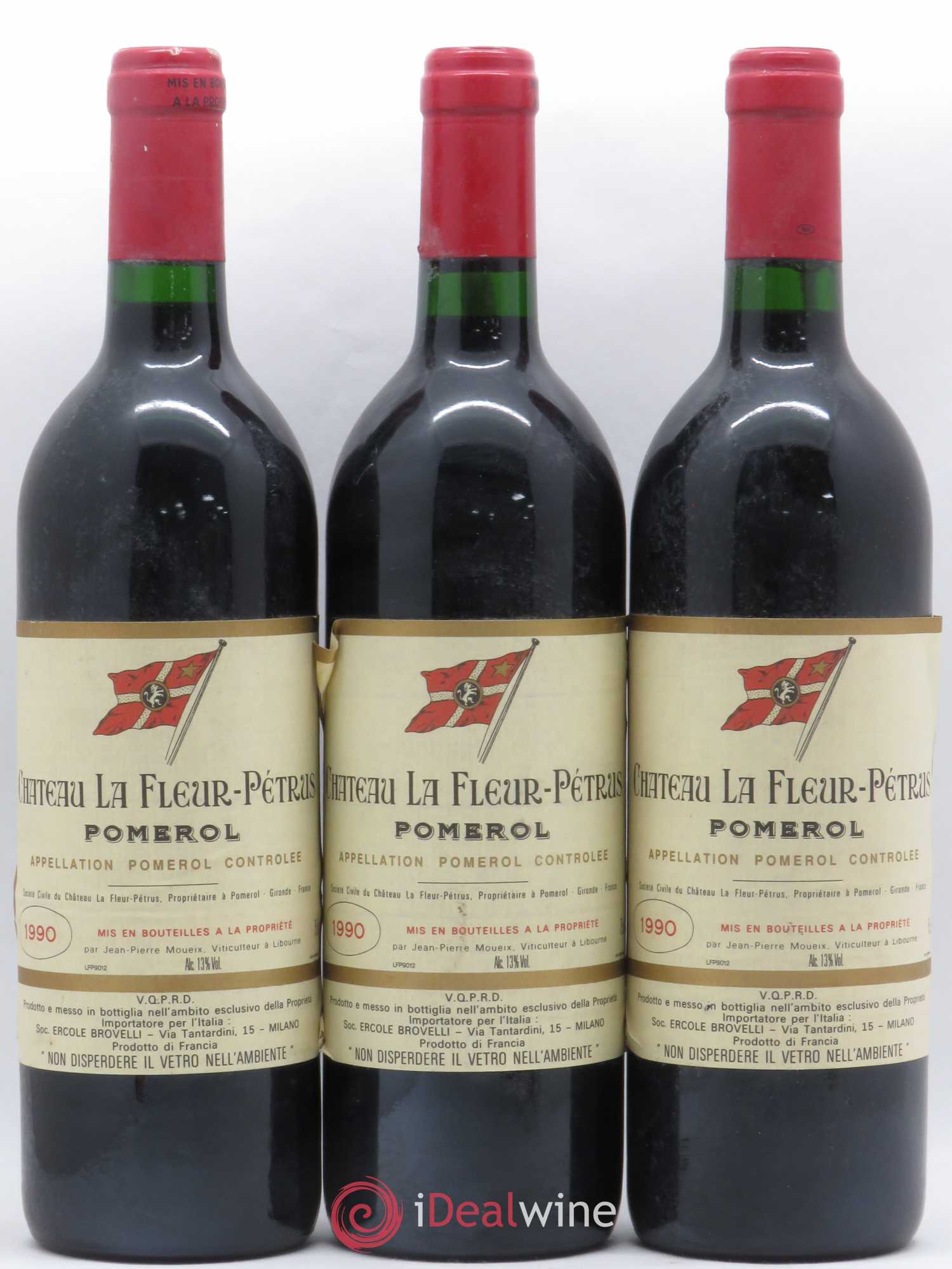 Château la Fleur Petrus 1990 - Lot de 3 bouteilles - 0