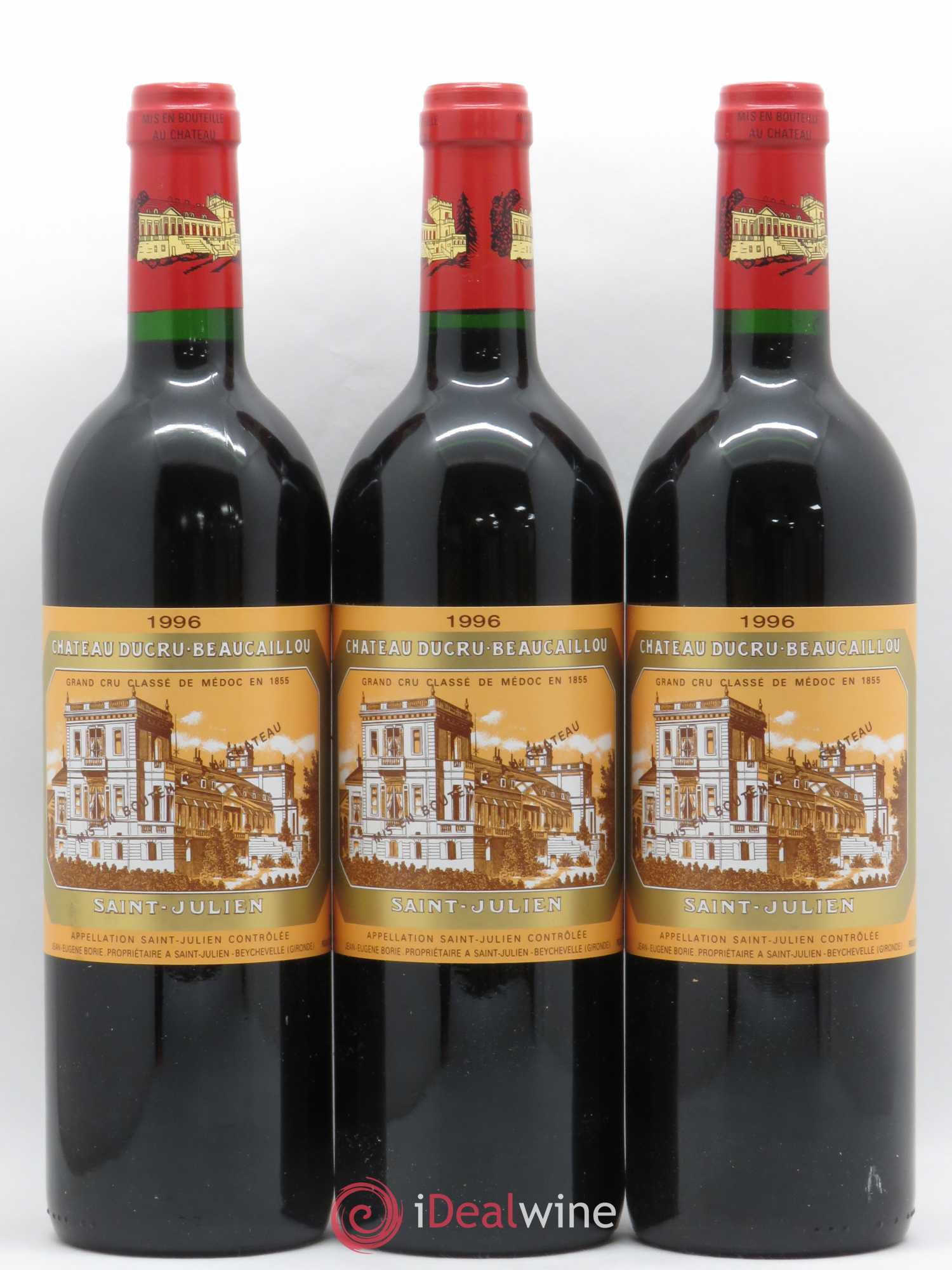 Château Ducru Beaucaillou 2ème Grand Cru Classé 1996 - Lot de 3 bouteilles - 0