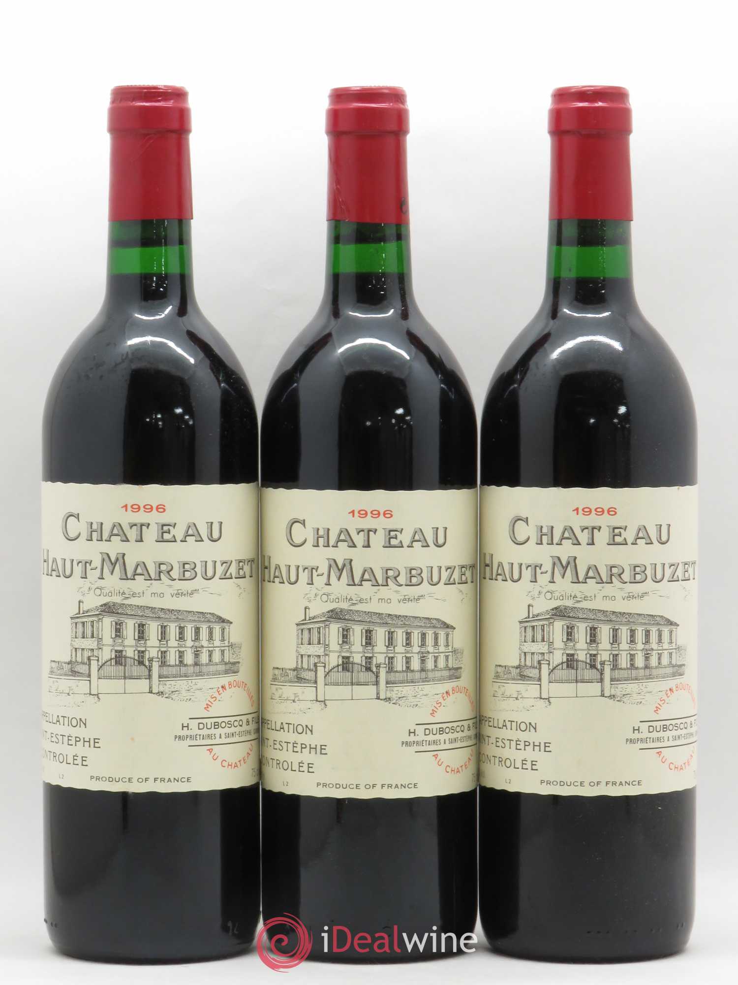 Château Haut Marbuzet 1996 - Lot de 12 bouteilles - 2
