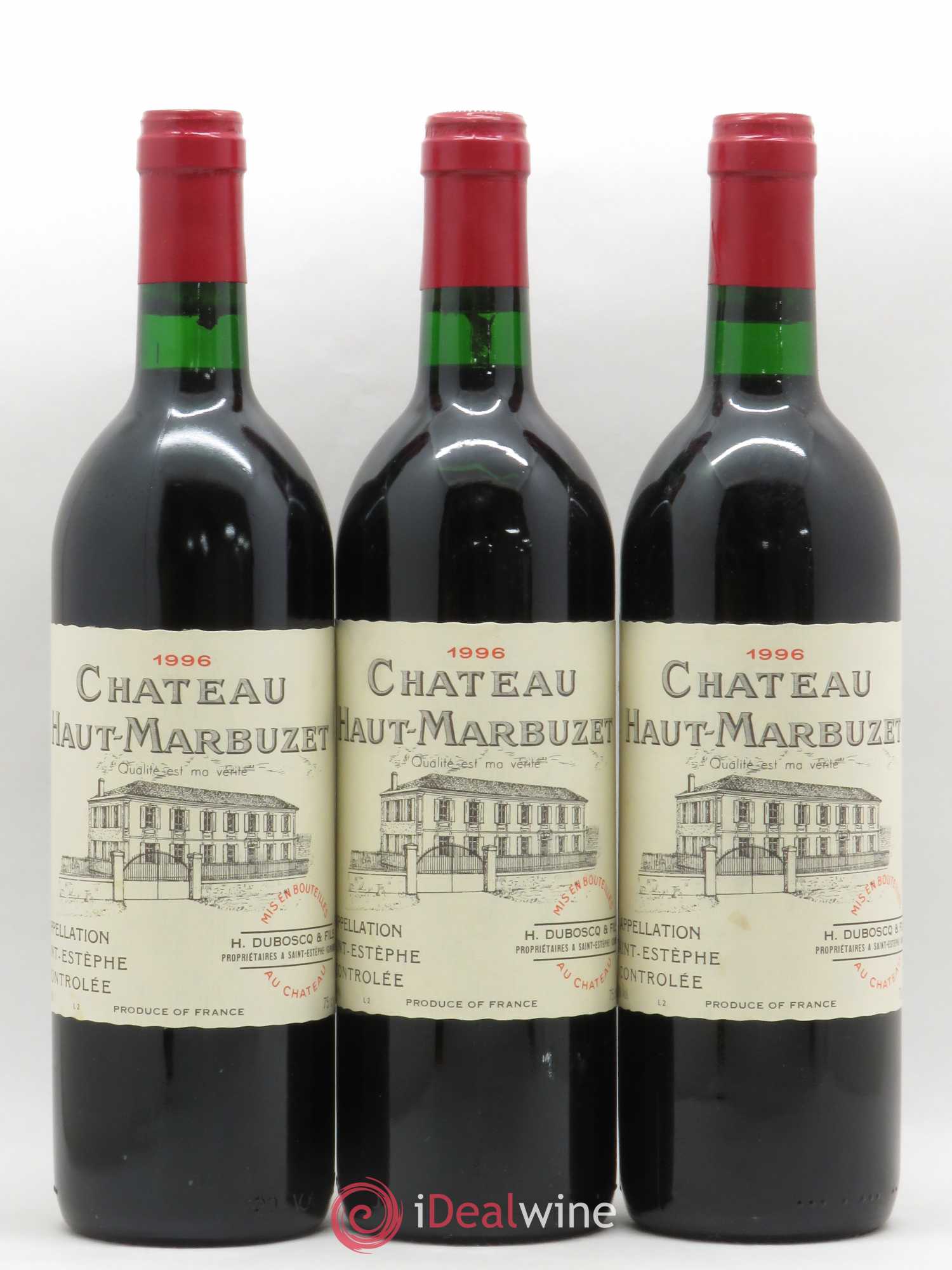 Château Haut Marbuzet 1996 - Lot de 12 bouteilles - 4