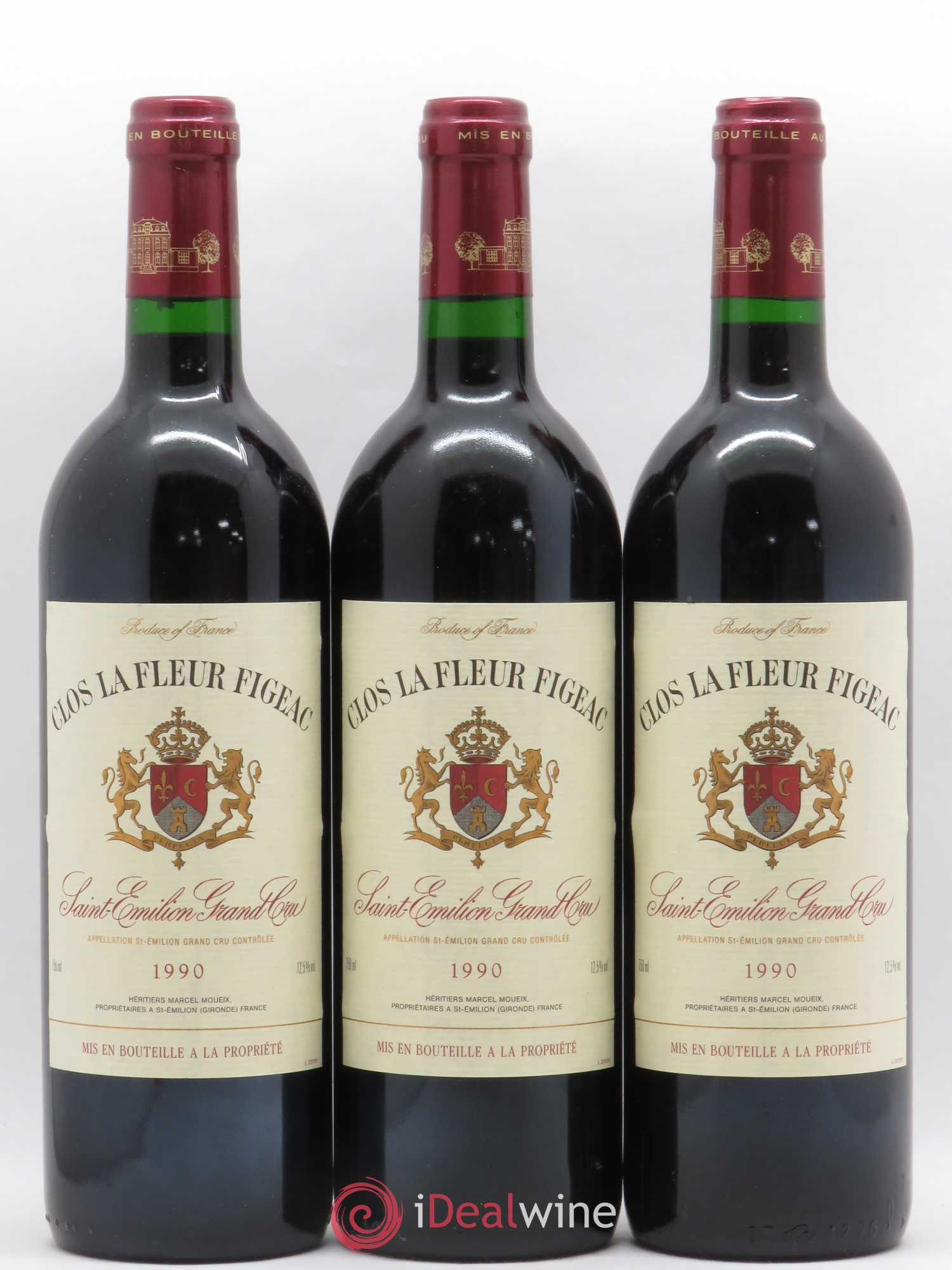 Saint-Émilion Grand Cru Clos La Fleur Figeac 1990 - Posten von 12 Flaschen - 2