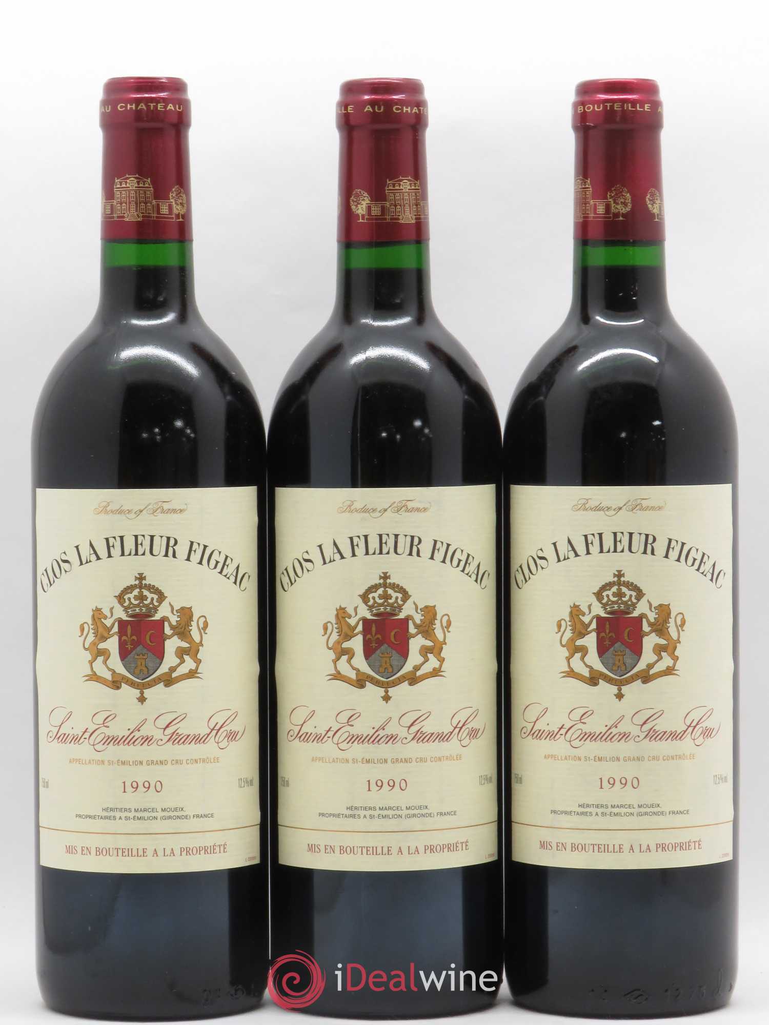 Saint-Émilion Grand Cru Clos La Fleur Figeac 1990 - Posten von 12 Flaschen - 3