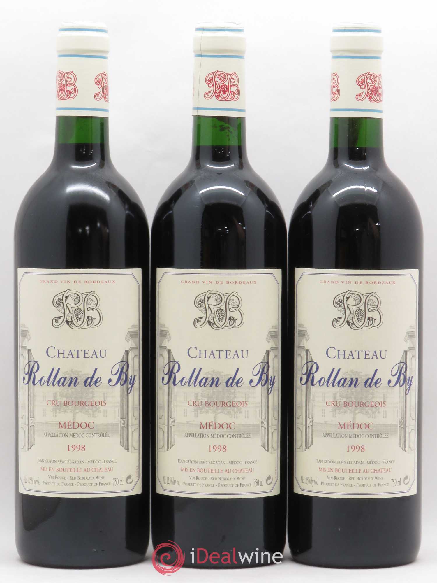 Château Rollan de By Cru Bourgeois 1998 - Lot de 12 bouteilles - 1
