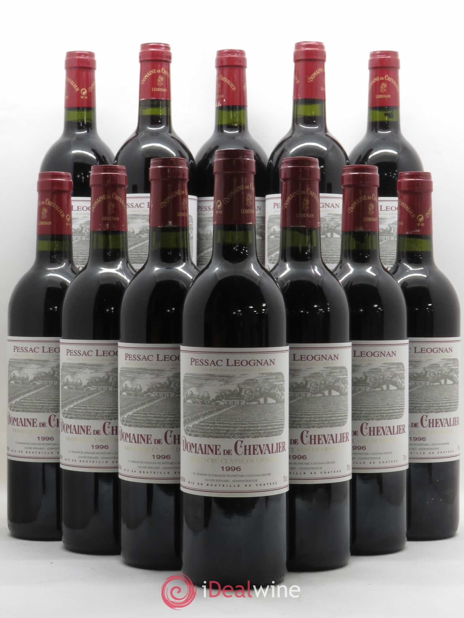 Domaine de Chevalier Cru Classé de Graves 1996 - Lot de 12 bouteilles - 0