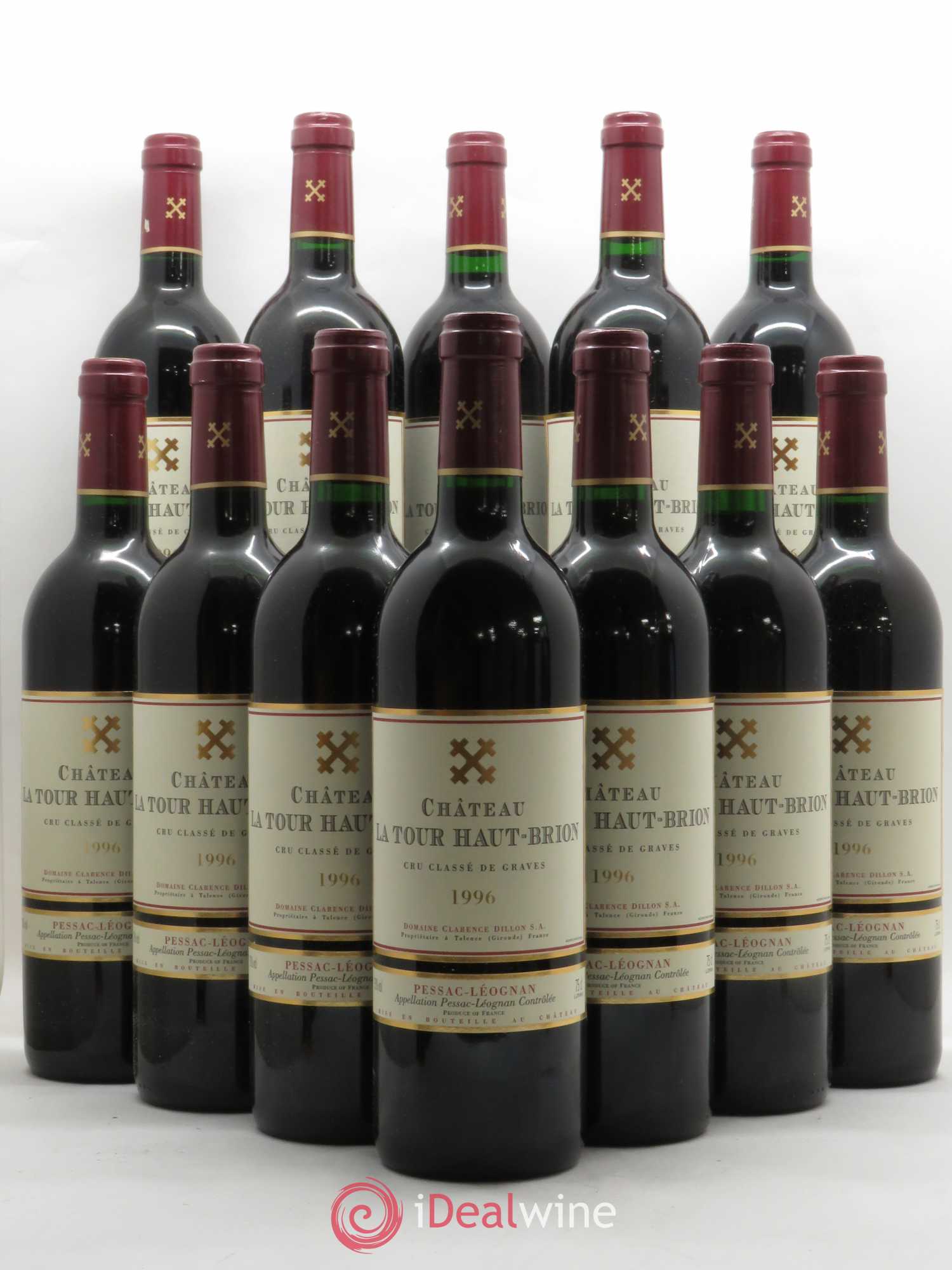 Château la Tour Haut-Brion Cru Classé de Graves 1996 - Lot de 12 bouteilles - 0