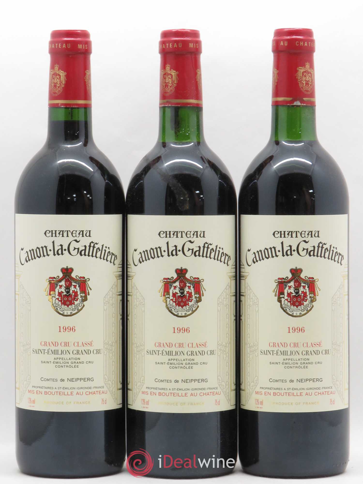 Château Canon la Gaffelière 1er Grand Cru Classé B 1996 - Lotto di 12 bottiglie - 1