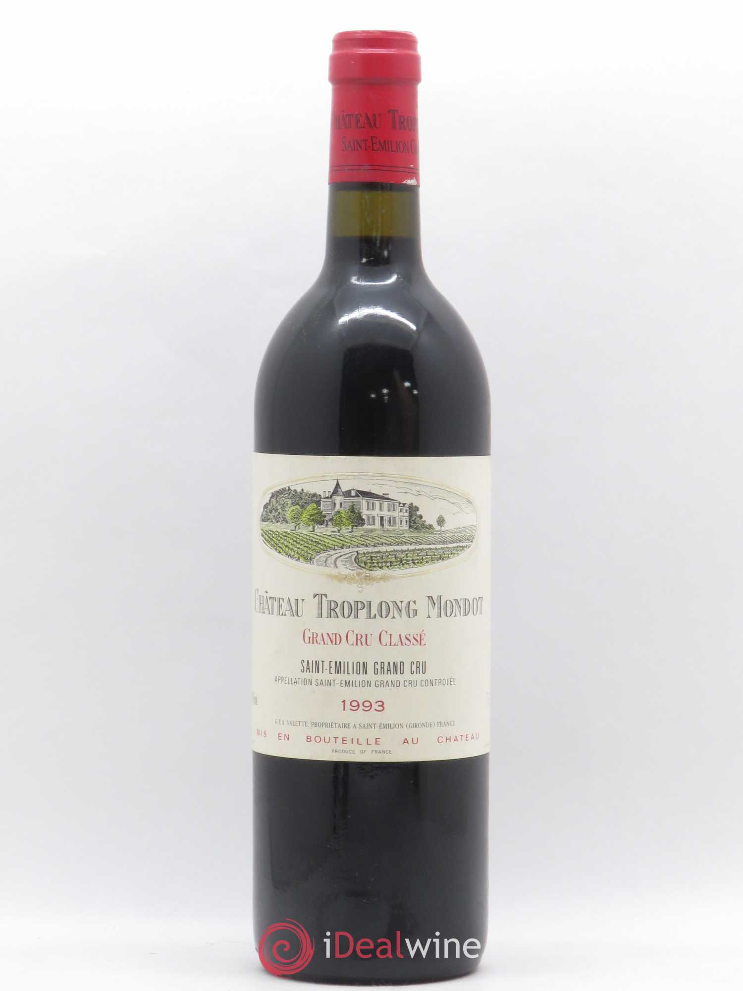 Château Troplong Mondot 1er Grand Cru Classé B 1993 - Lot de 1 bouteille - 0