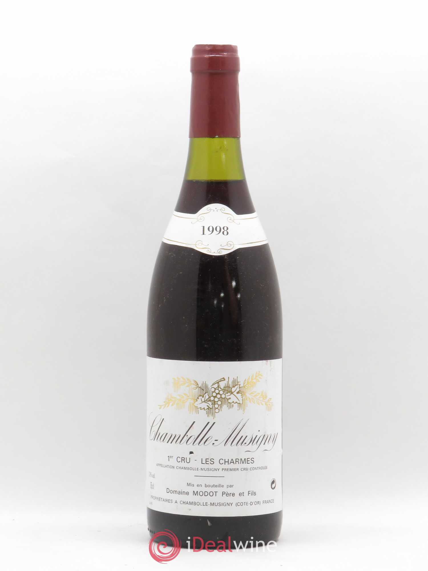 Chambolle-Musigny 1er Cru Charmes Domaine Modot Père et Fils 1998 - Posten von 1 Flasche - 0