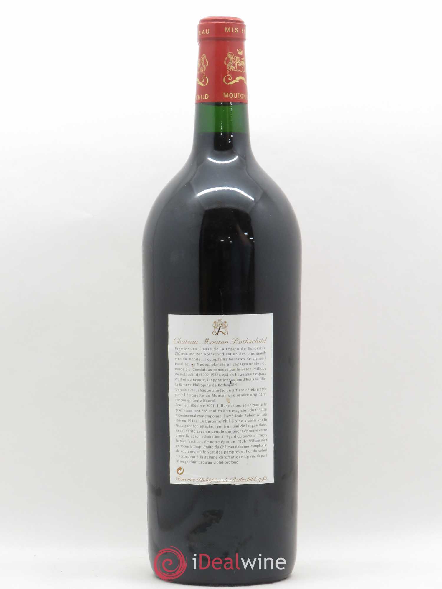 Château Mouton Rothschild 1er Grand Cru Classé 2001 - Lot de 1 magnum - 1