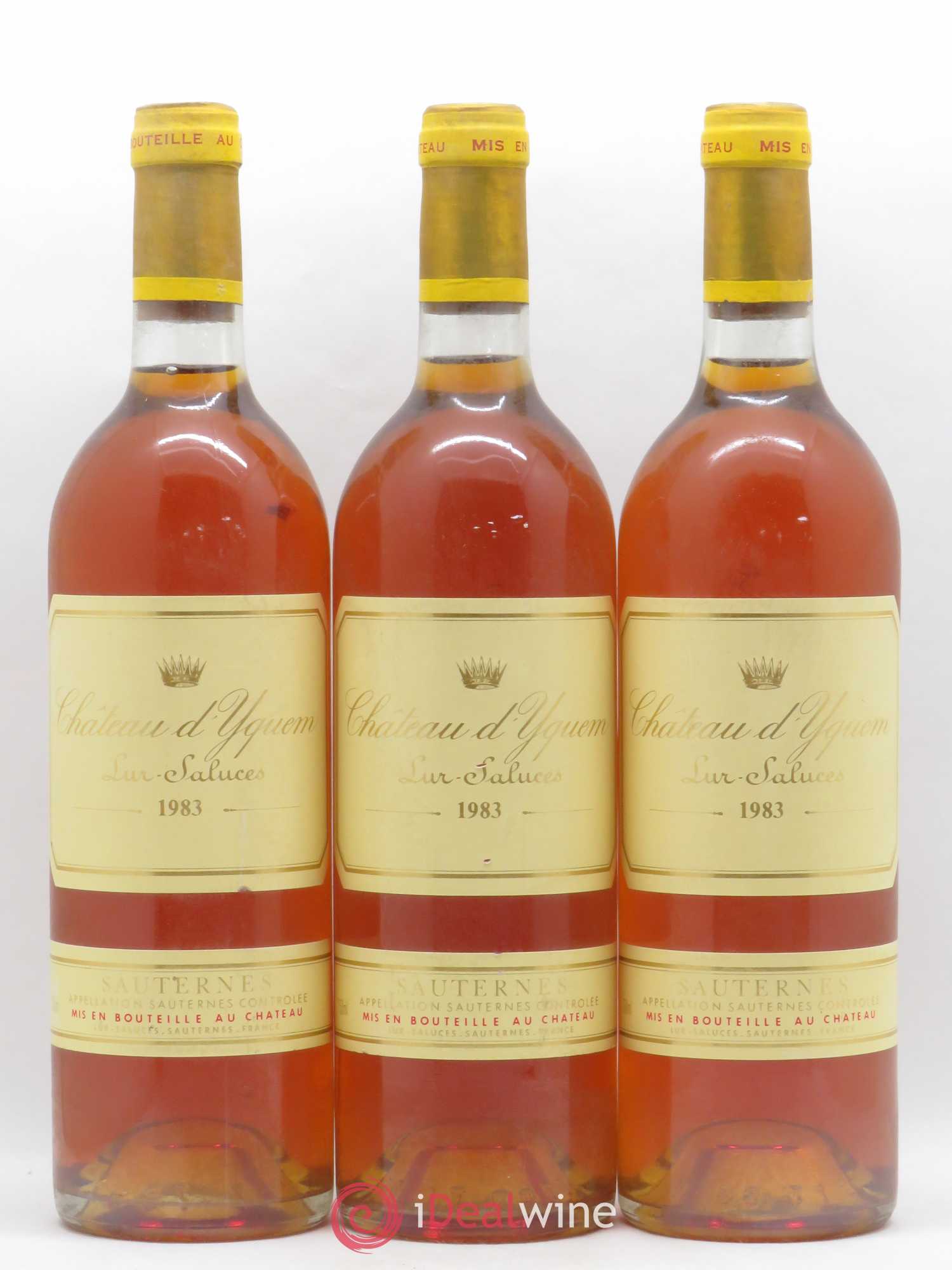 Château d' Yquem 1er Cru Classé Supérieur 1983 - Lotto di 3 bottiglie - 0
