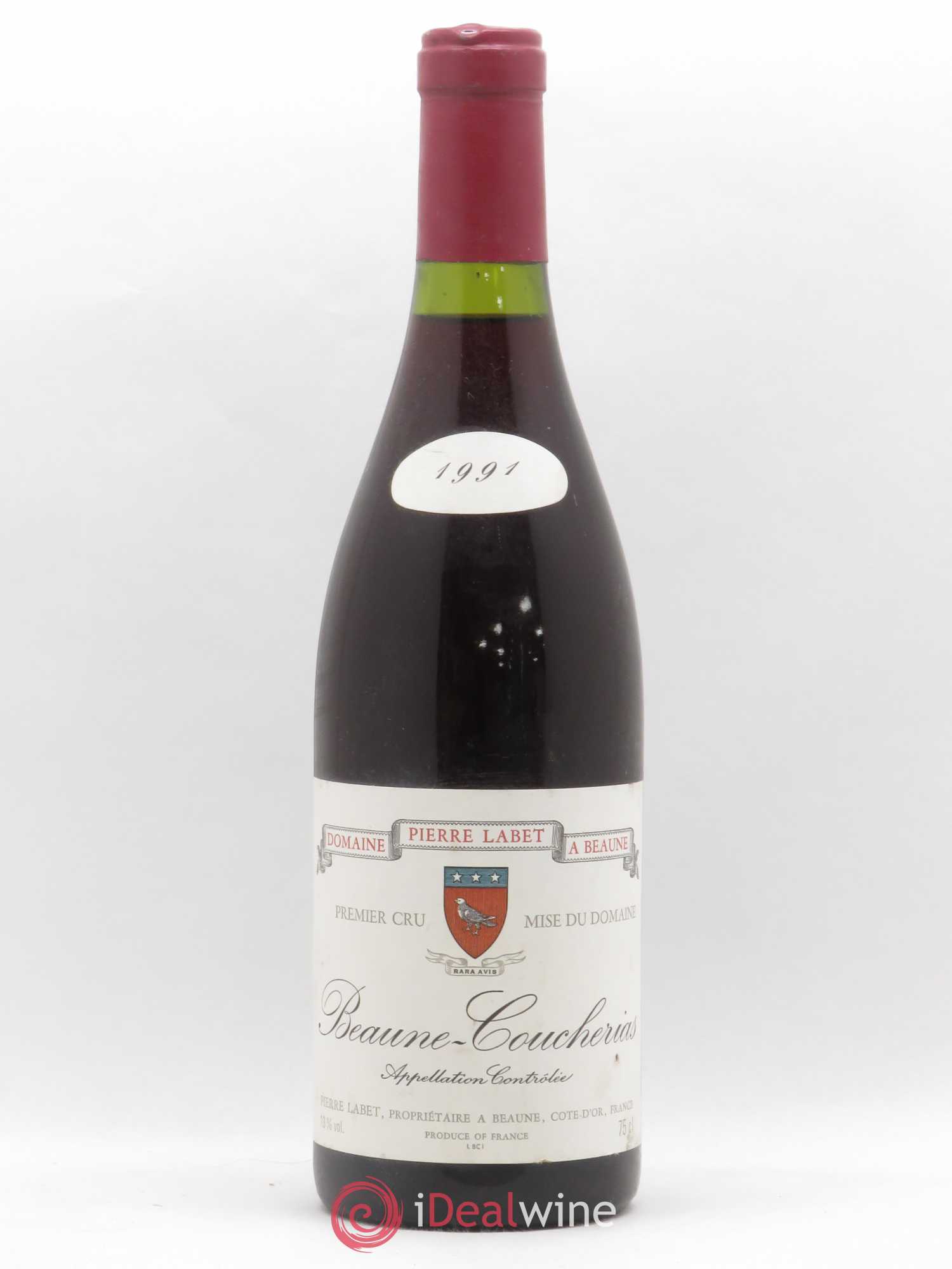 Beaune 1er Cru Coucherias Domaine Pierre Labet 1991 - Posten von 1 Flasche - 0
