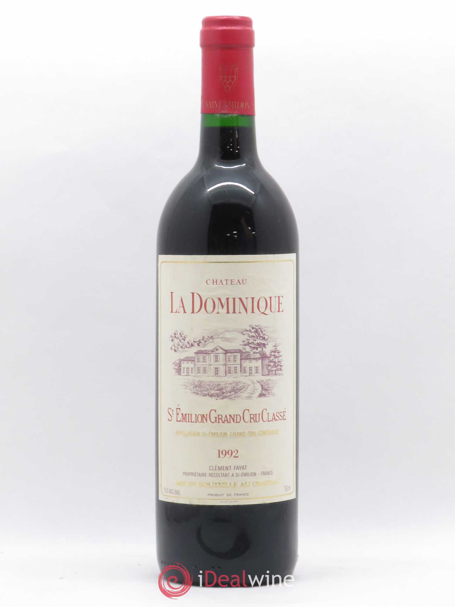 Château la Dominique Grand Cru Classé 1992 - Lot de 1 bouteille - 0