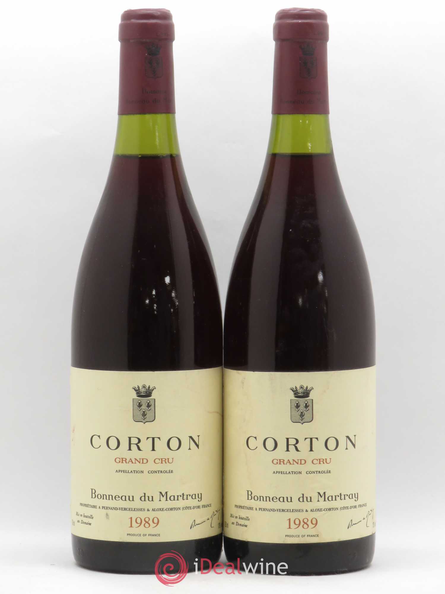 Corton Grand Cru Bonneau du Martray (Domaine) 1989 - Lot de 2 bouteilles - 0