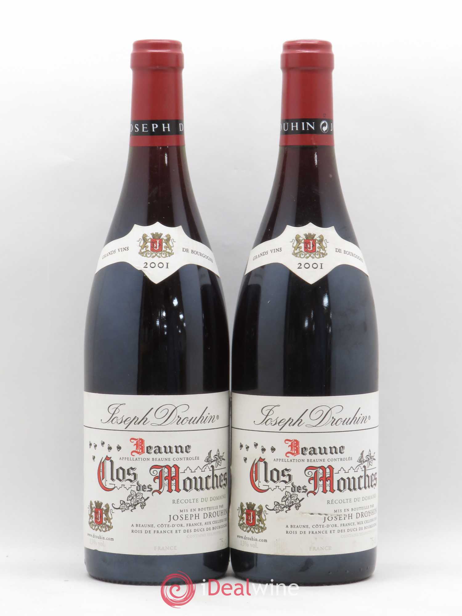 Beaune 1er Cru Clos des Mouches Joseph Drouhin 2001 - Lot de 2 bouteilles - 0
