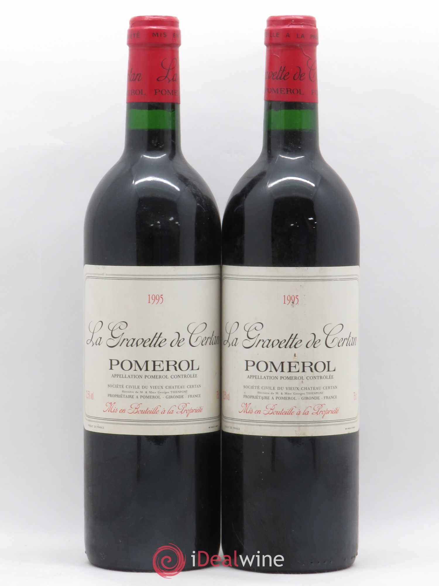 La Gravette de Certan 1995 - Lot de 2 bouteilles - 0