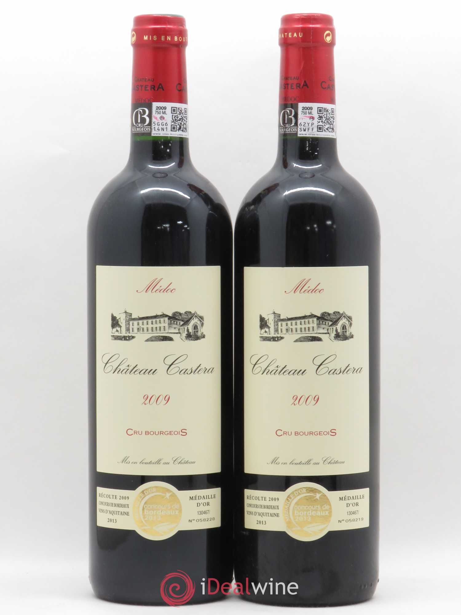 Château Castera Cru Bourgeois 2009 - Lot de 2 bouteilles - 0
