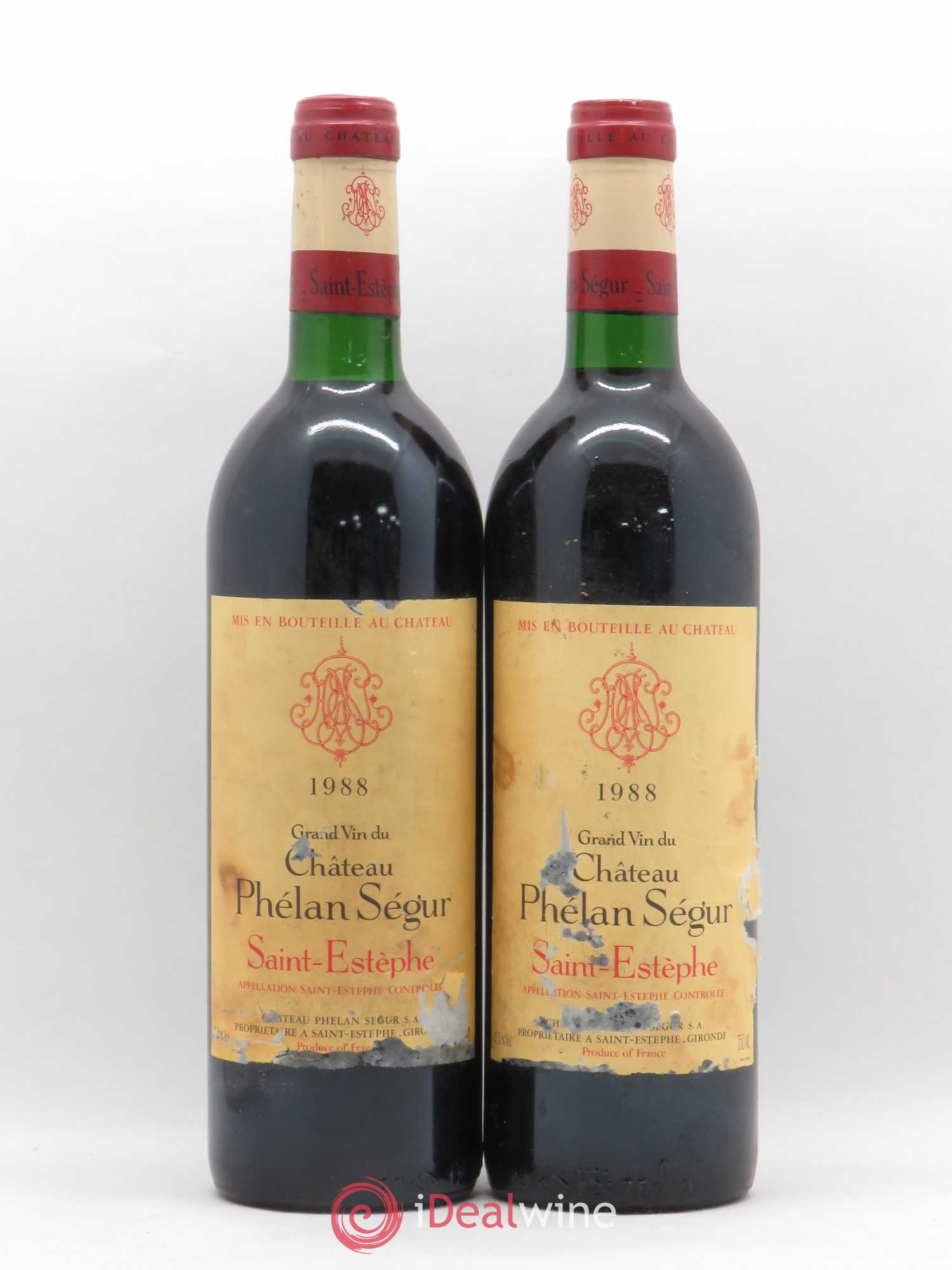 Château Phélan Ségur 1988 - Lot de 2 bouteilles - 0