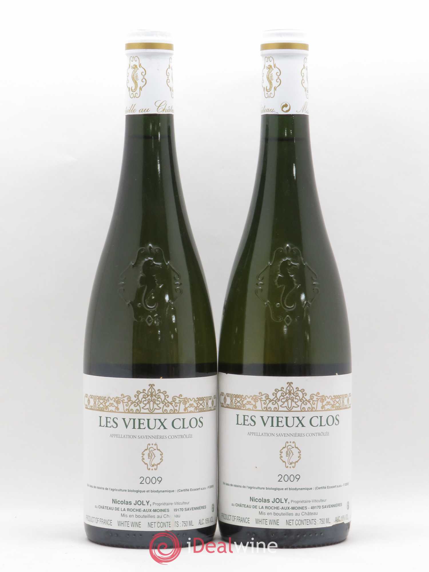 Savennières Les Vieux Clos Vignobles de la Coulée de Serrant - Nicolas Joly 2009 - Lot de 2 bouteilles - 0