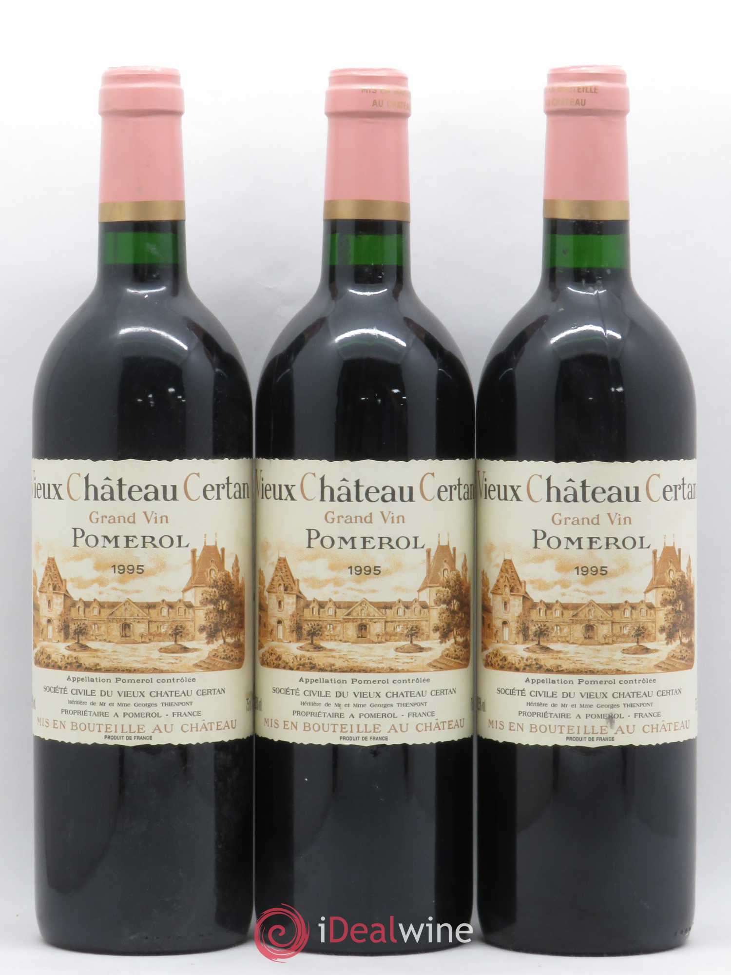 Vieux Château Certan 1995 - Lot de 3 bouteilles - 0