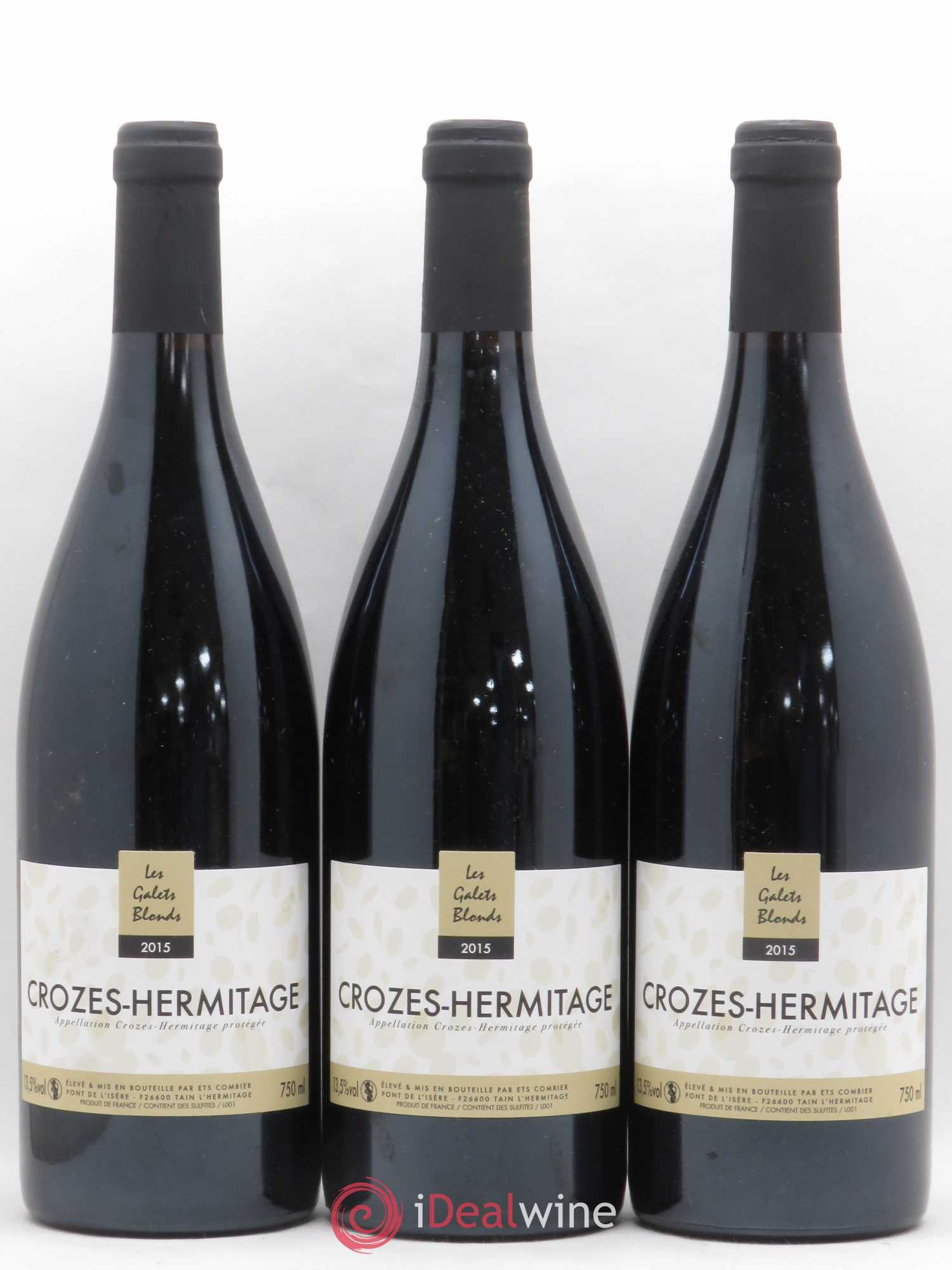 Crozes-Hermitage Les Galets Blonds ETS Combier 2015 - Posten von 3 Flaschen - 0