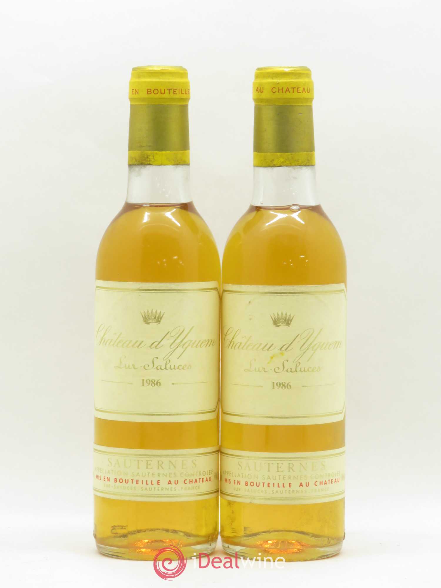 Château d' Yquem 1er Cru Classé Supérieur 1986 - Posten von 2 Demi-Flaschen - 0